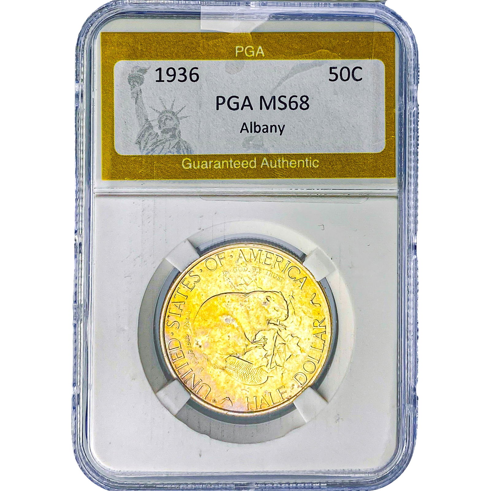 1936 Albany Half Dollar PGA MS68 (1 of 2)