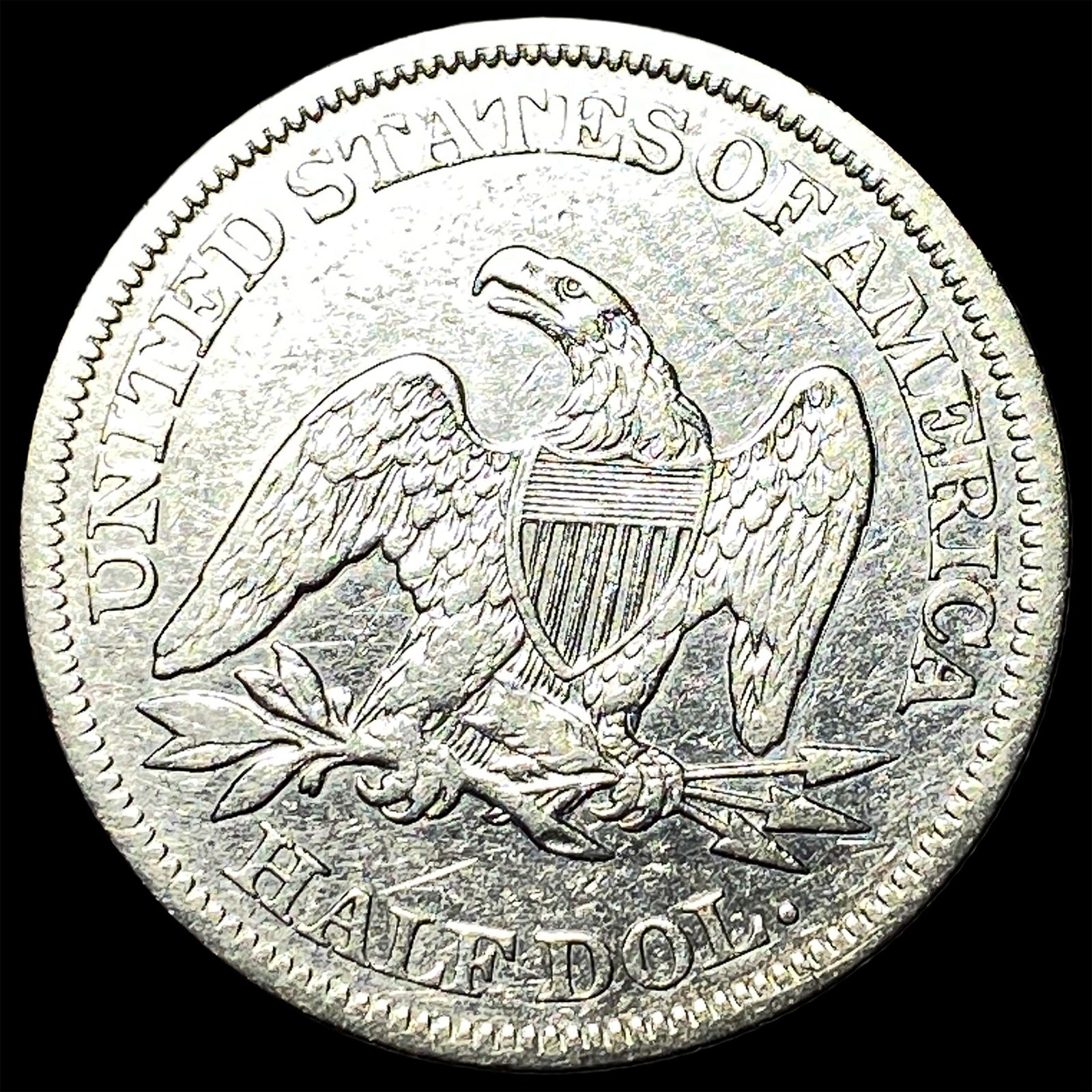 1863 Silver Half Dollar CLOSELY UNCIRCULATED - 2