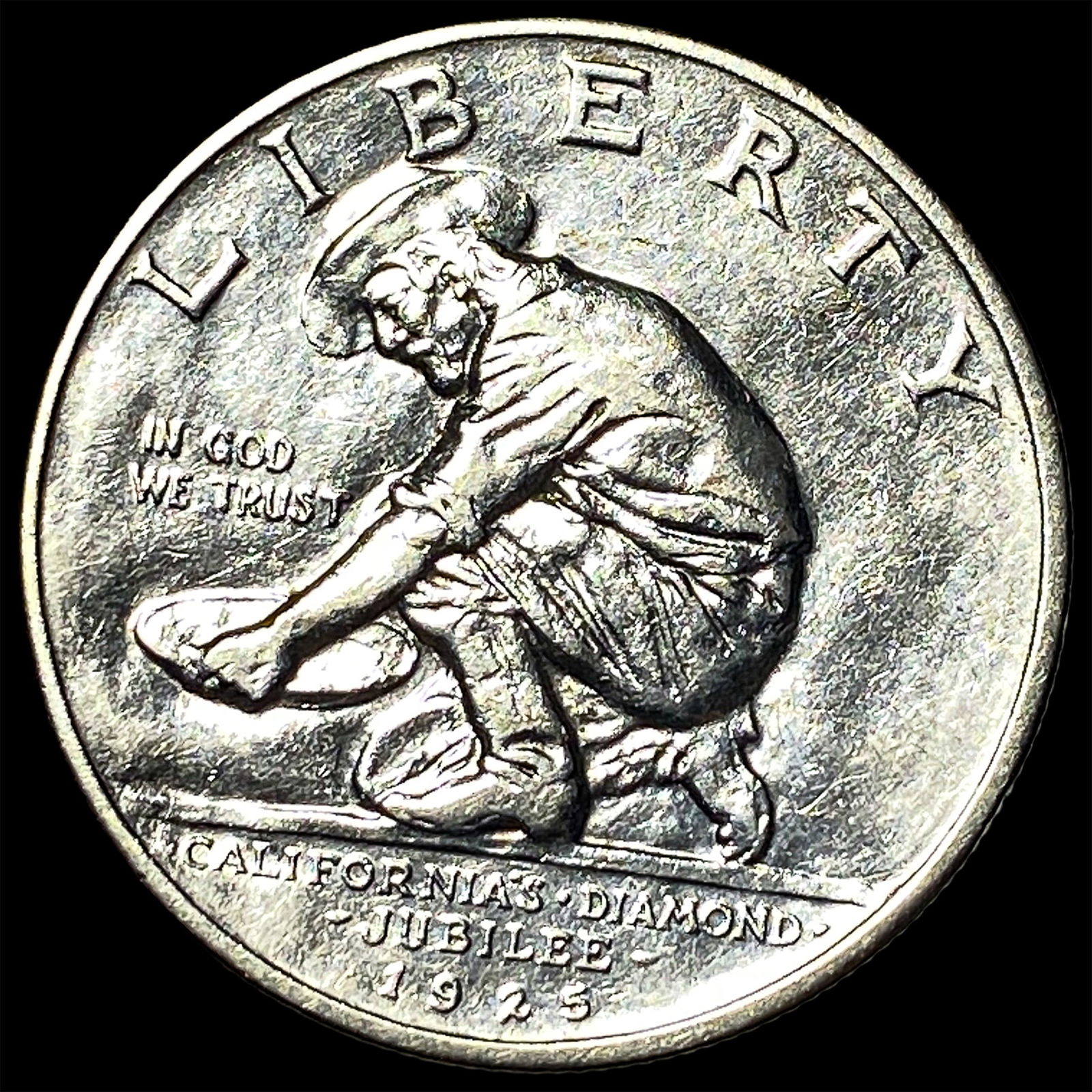 1925-S Silver California Diamond Jubilee Half Dollar CLOSELY UNCIRCULATED (1 of 2)