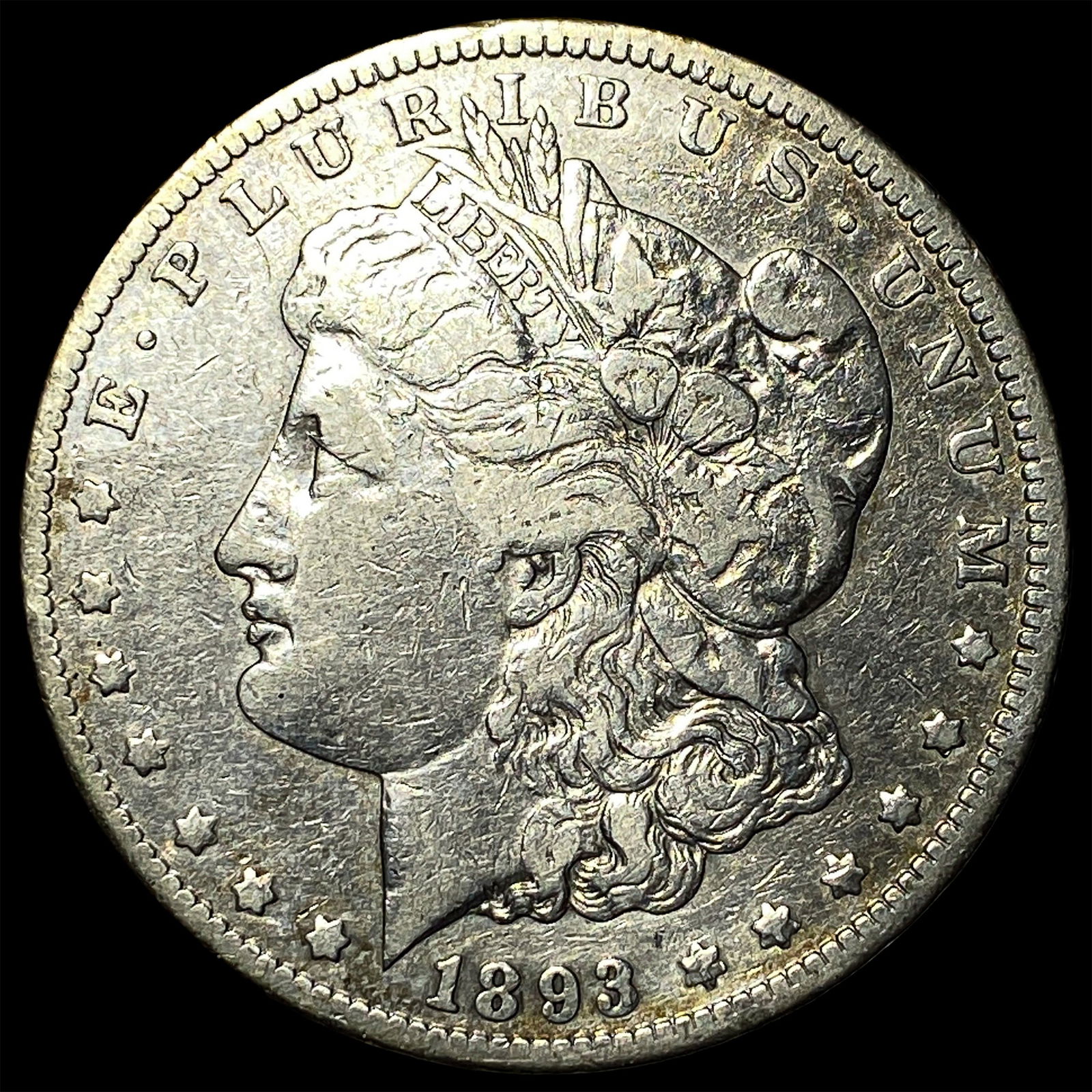 1893-CC Silver Morgan Dollar LIGHTLY CIRCULATED (1 of 2)