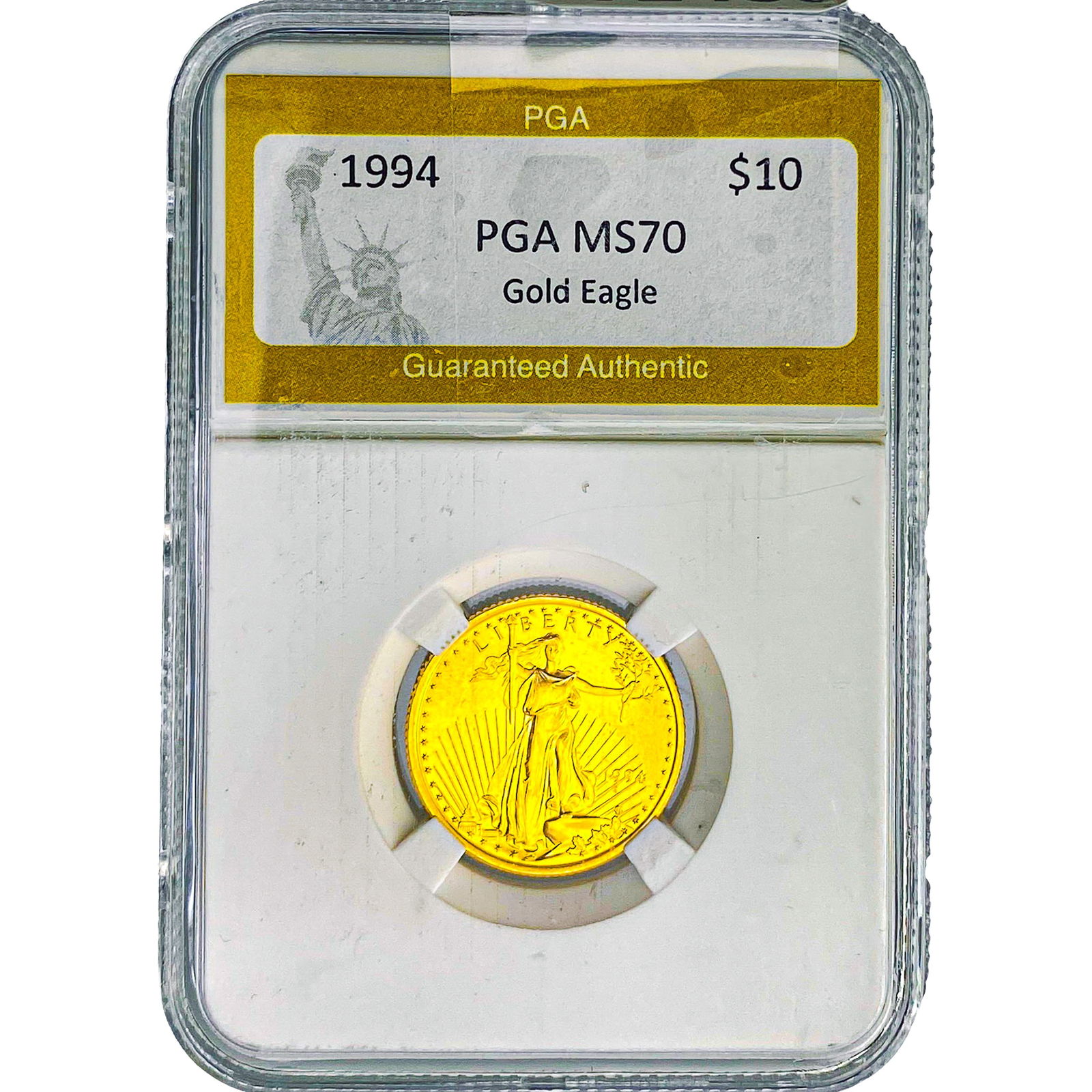 1994 1/4oz $10 Gold Eagle PGA MS70: 1994 1/4oz $10 Gold Eagle PGA MS70