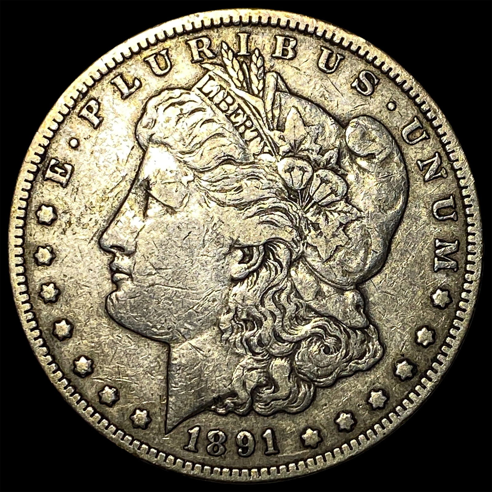 1891-CC Silver Morgan Dollar NEARLY UNCIRCULATED (1 of 2)