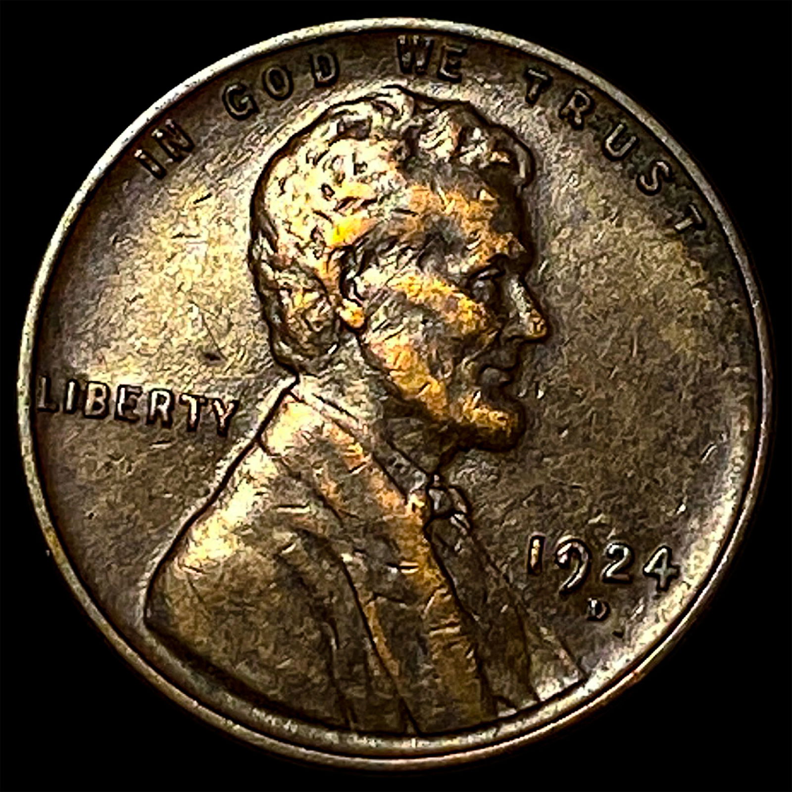 1924-D Lincoln Wheat Cent NEARLY UNCIRCULATED (1 of 2)
