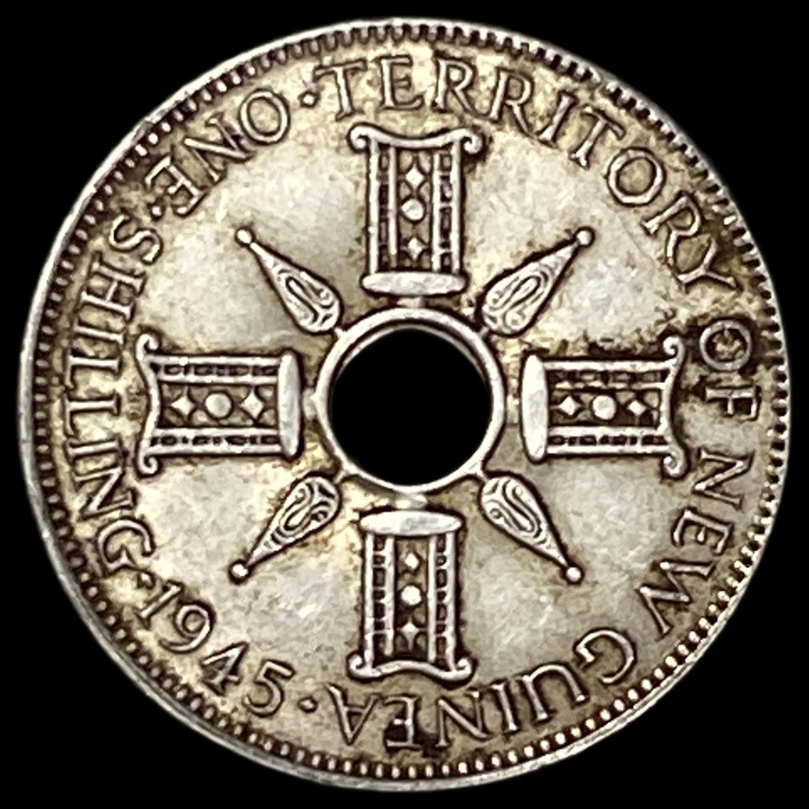 1945 New Guinea Silver 1 Shilling UNCIRCULATED (1 of 2)
