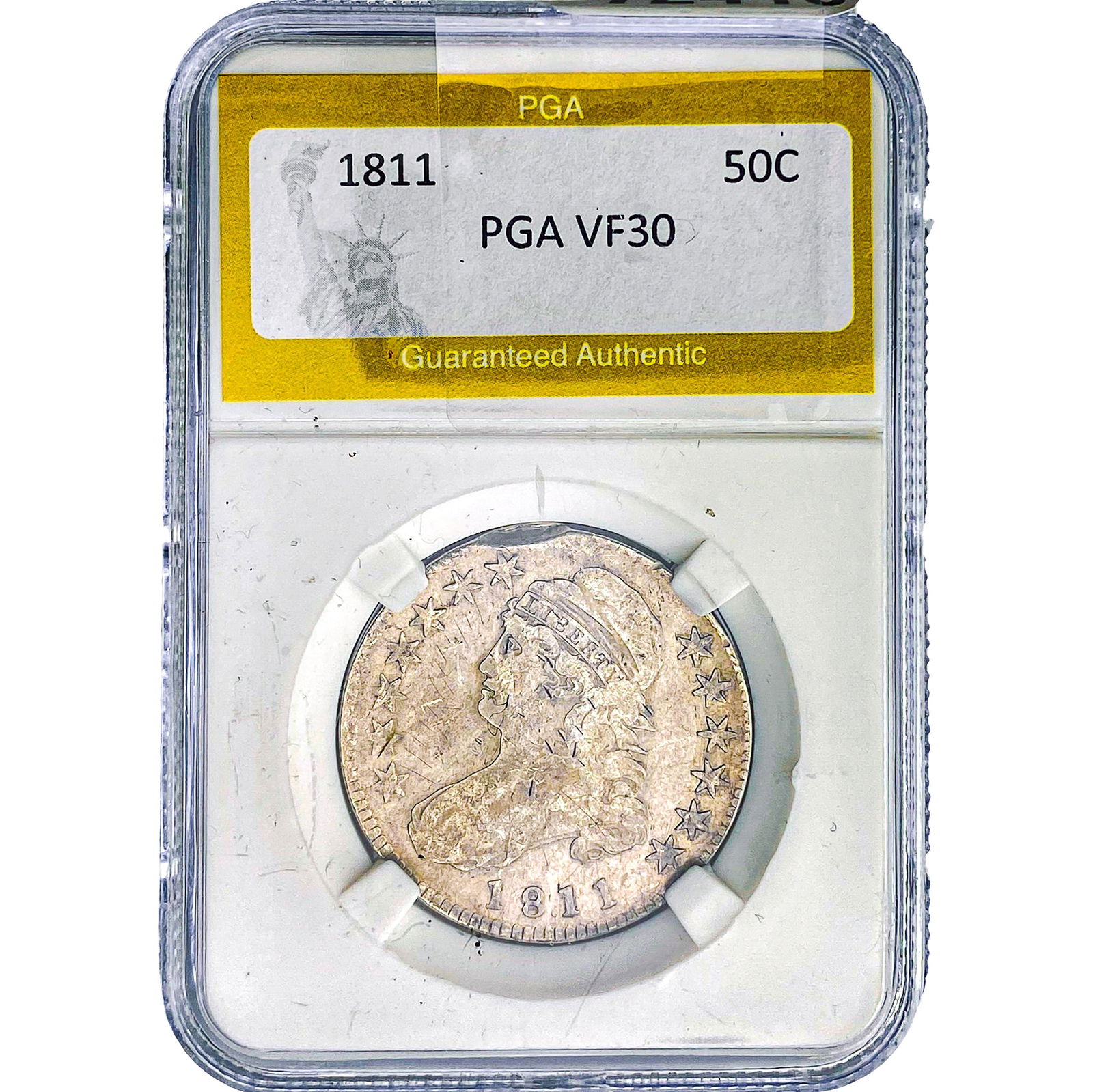 1811 Capped Bust Half Dollar PGA VF30 (1 of 2)