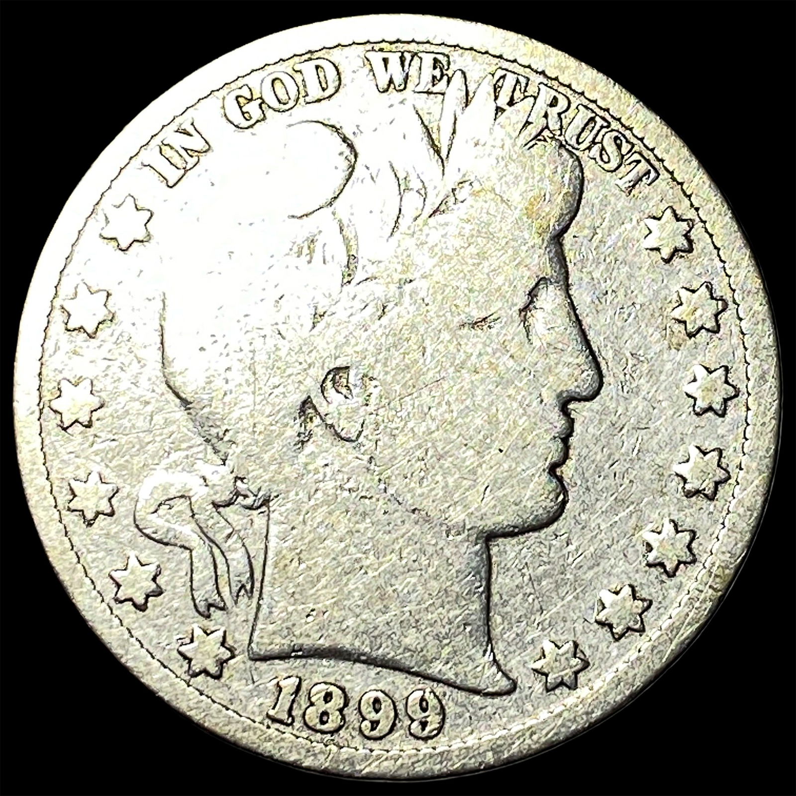 1899 Silver Barber Half Dollar NICELY CIRCULATED (1 of 2)