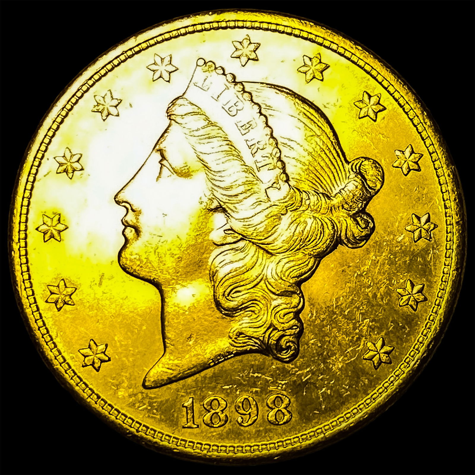 1898-S Gold $20 Double Eagle UNCIRCULATED (1 of 2)