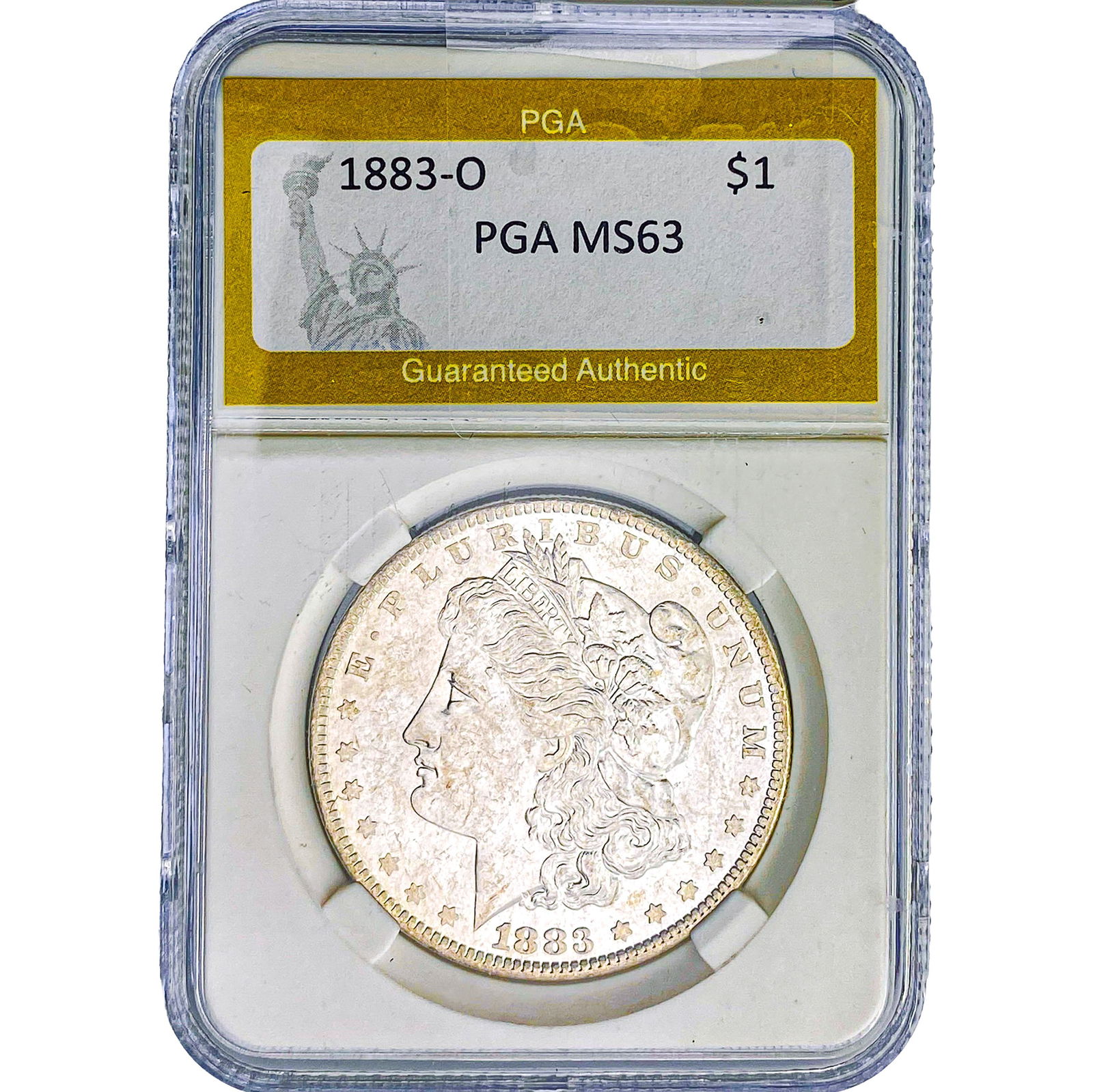 1883-O Morgan Silver Dollar PGA MS63: 1883-O Morgan Silver Dollar PGA MS63