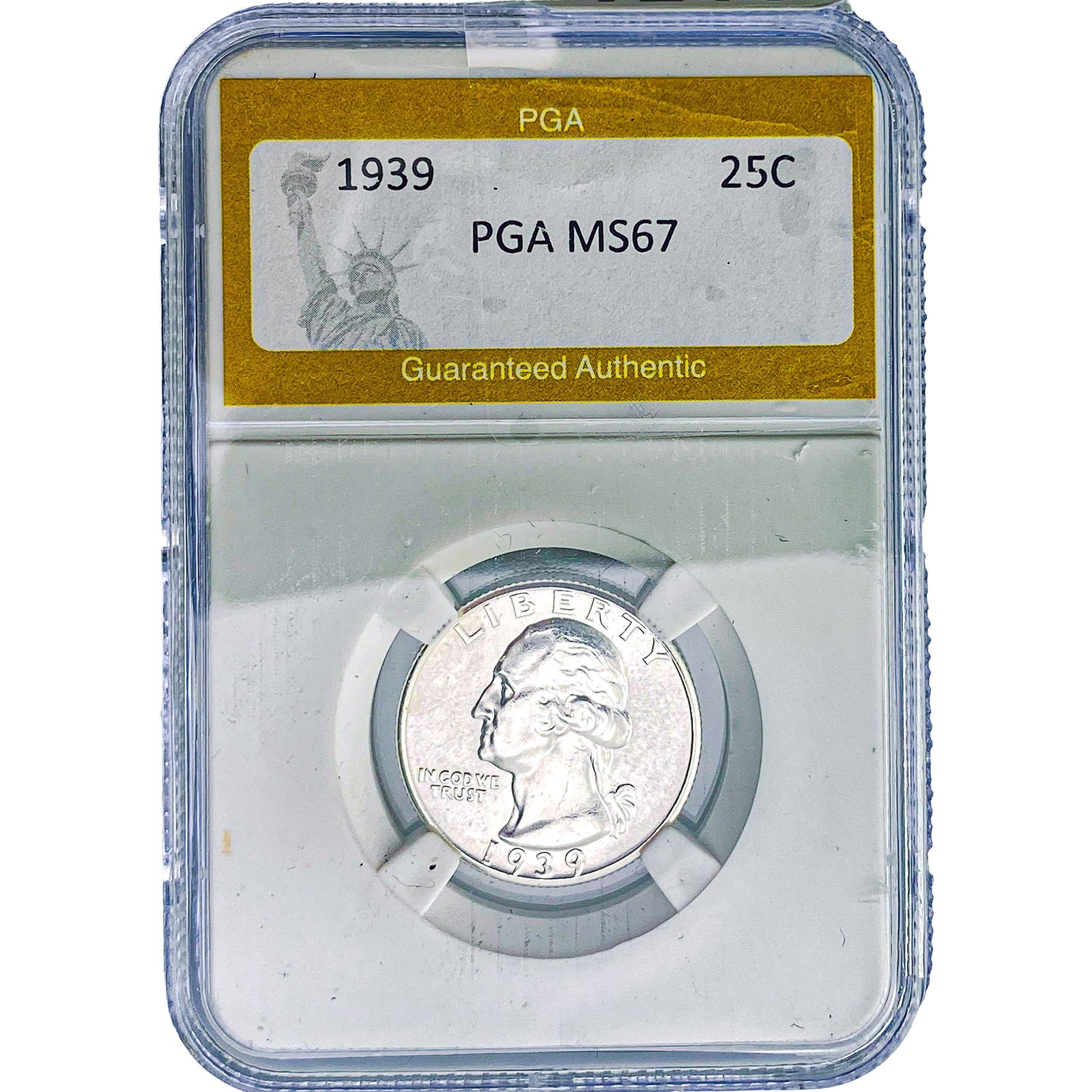 1939 Washington Silver Quarter PGA MS67: 1939 Washington Silver Quarter PGA MS67