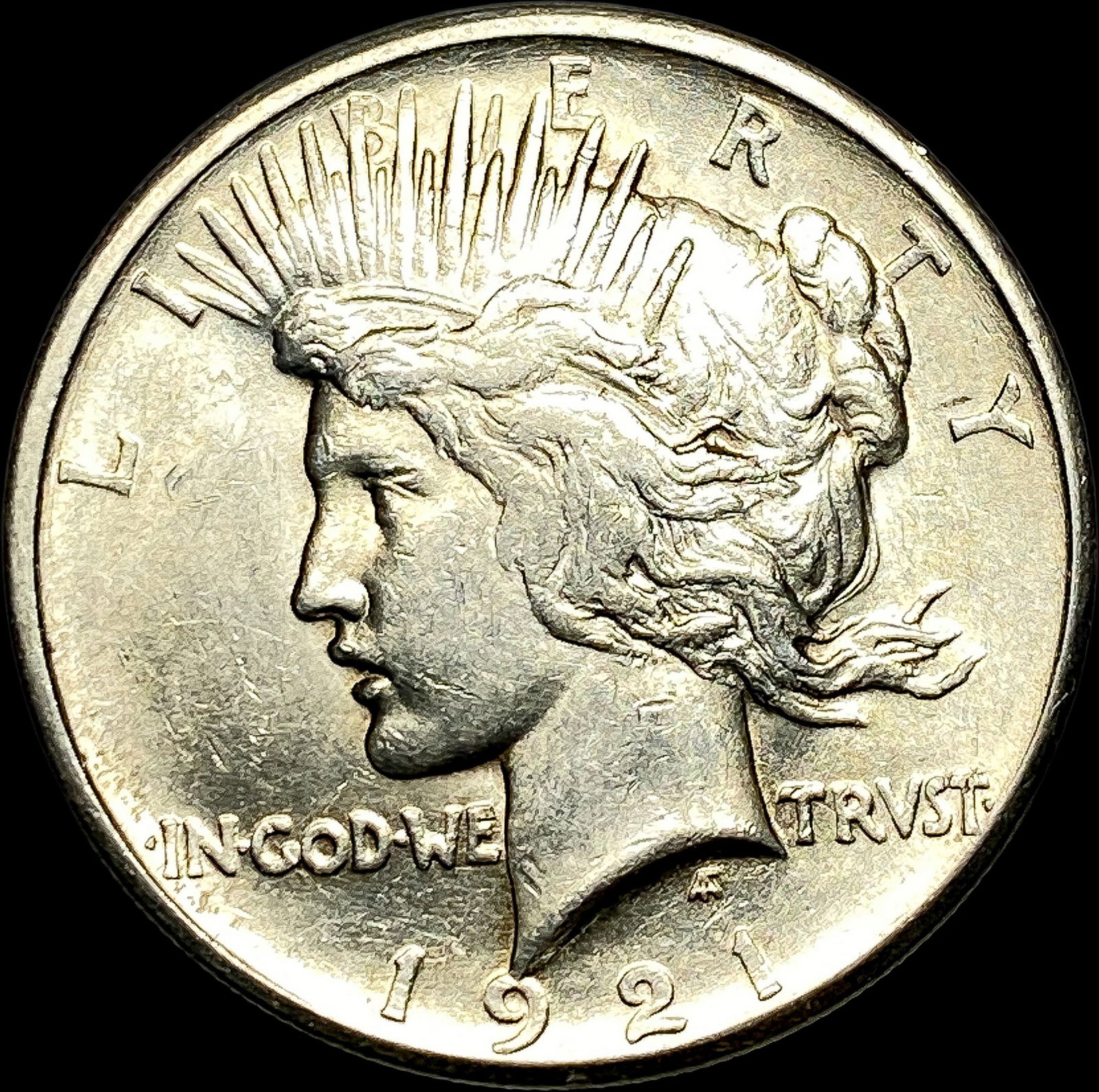 1921 HR Silver Peace Dollar UNCIRCULATED: 1921 HR Silver Peace Dollar UNCIRCULATED