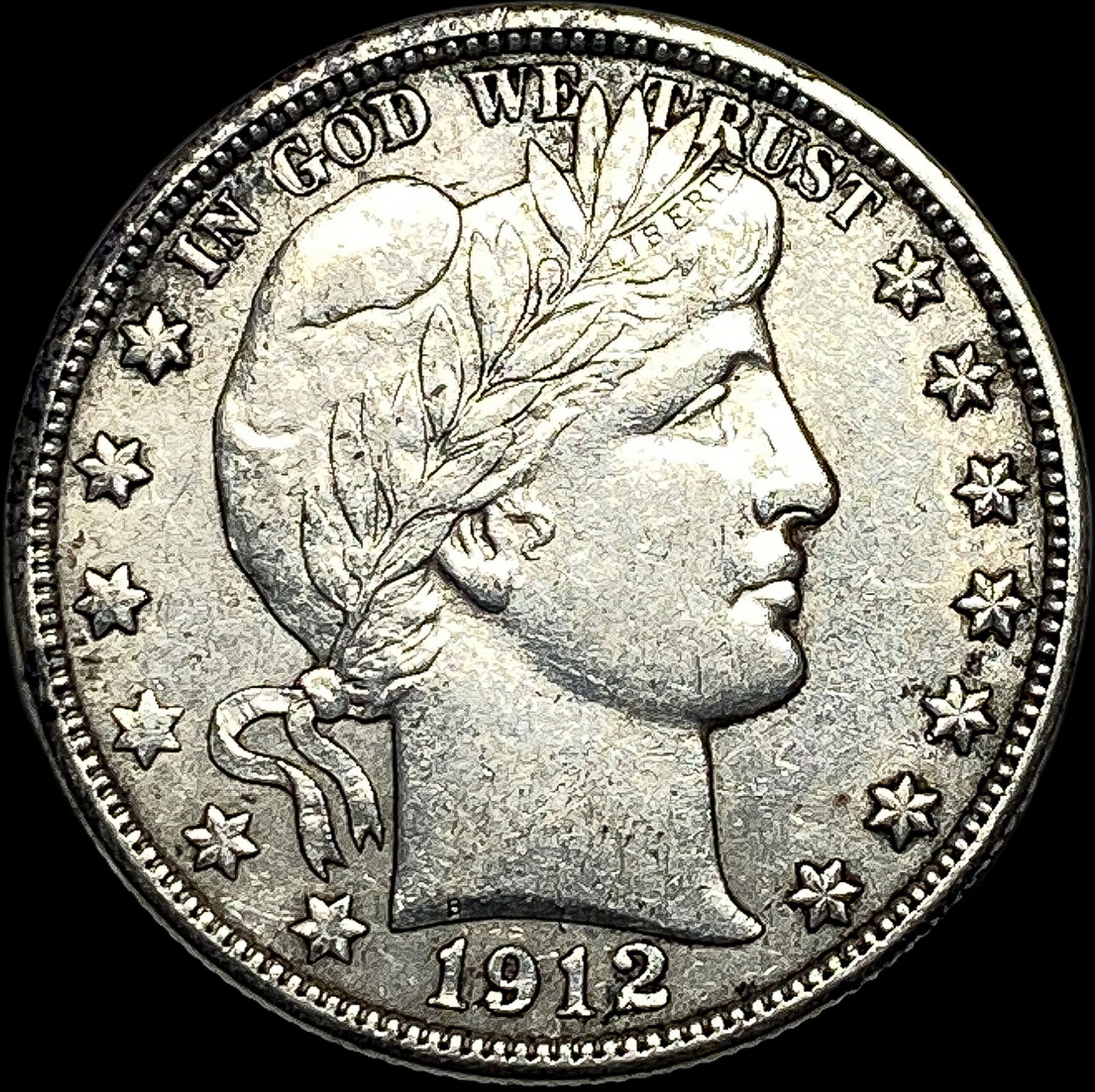1912-D Silver Barber Half Dollar CLOSELY UNCIRCULATED: 1912-D Silver Barber Half Dollar CLOSELY UNCIRCULATED