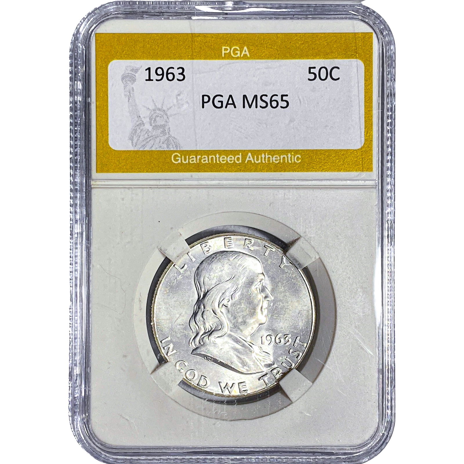 1963 Franklin Half Dollar PGA MS65 (1 of 2)