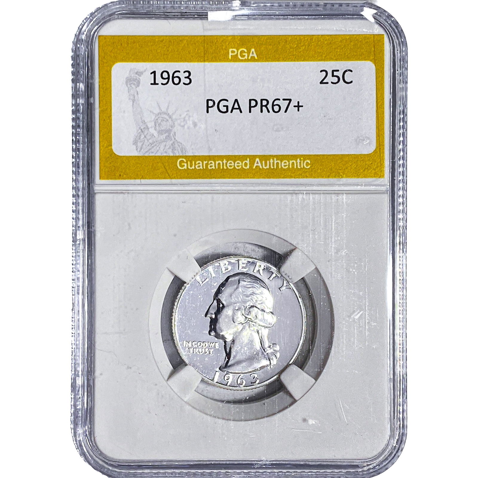 1963 Washington Silver Quarter PGA PR67+: 1963 Washington Silver Quarter PGA PR67+