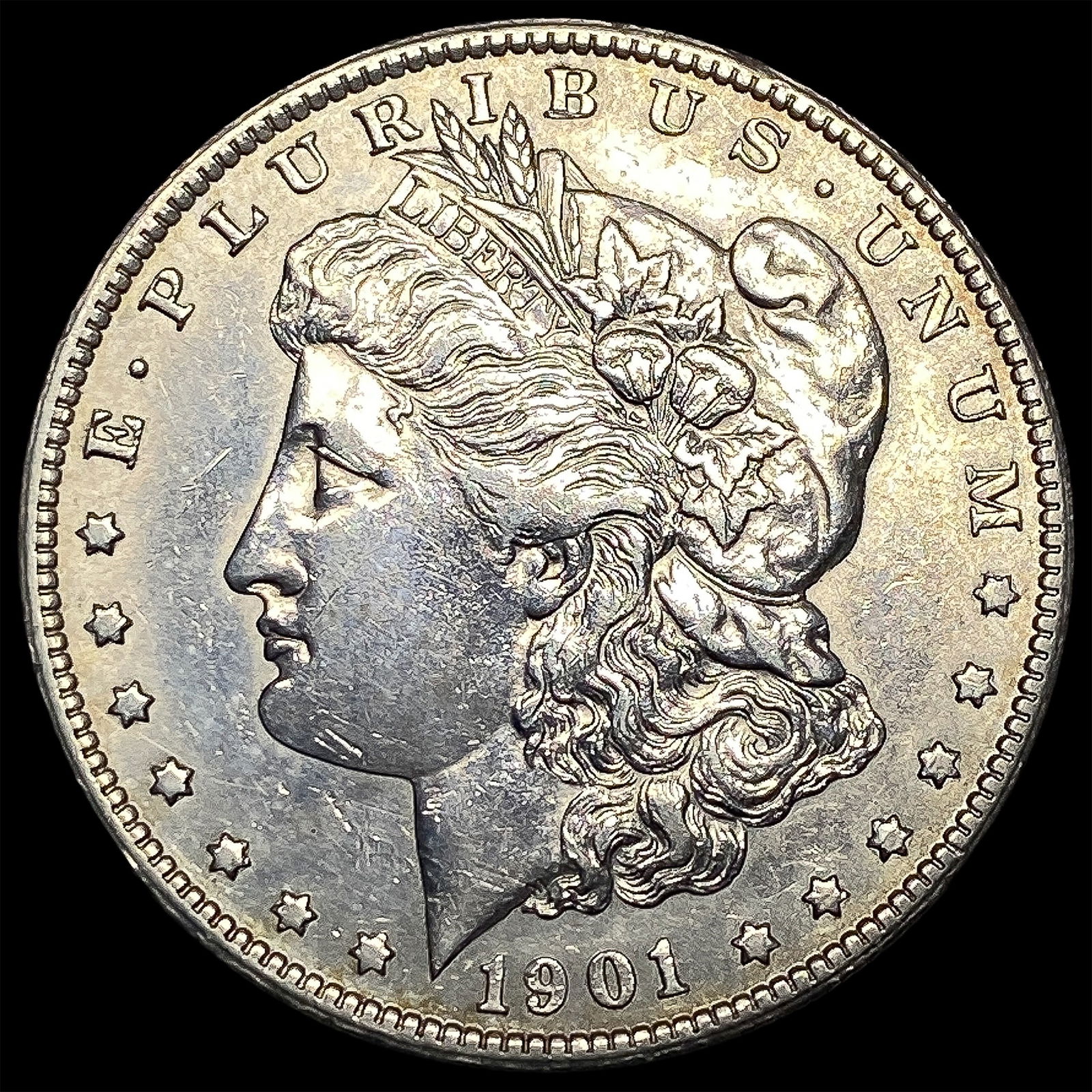 1901-S Silver Morgan Dollar NEARLY UNCIRCULATED: 1901-S Silver Morgan Dollar NEARLY UNCIRCULATED