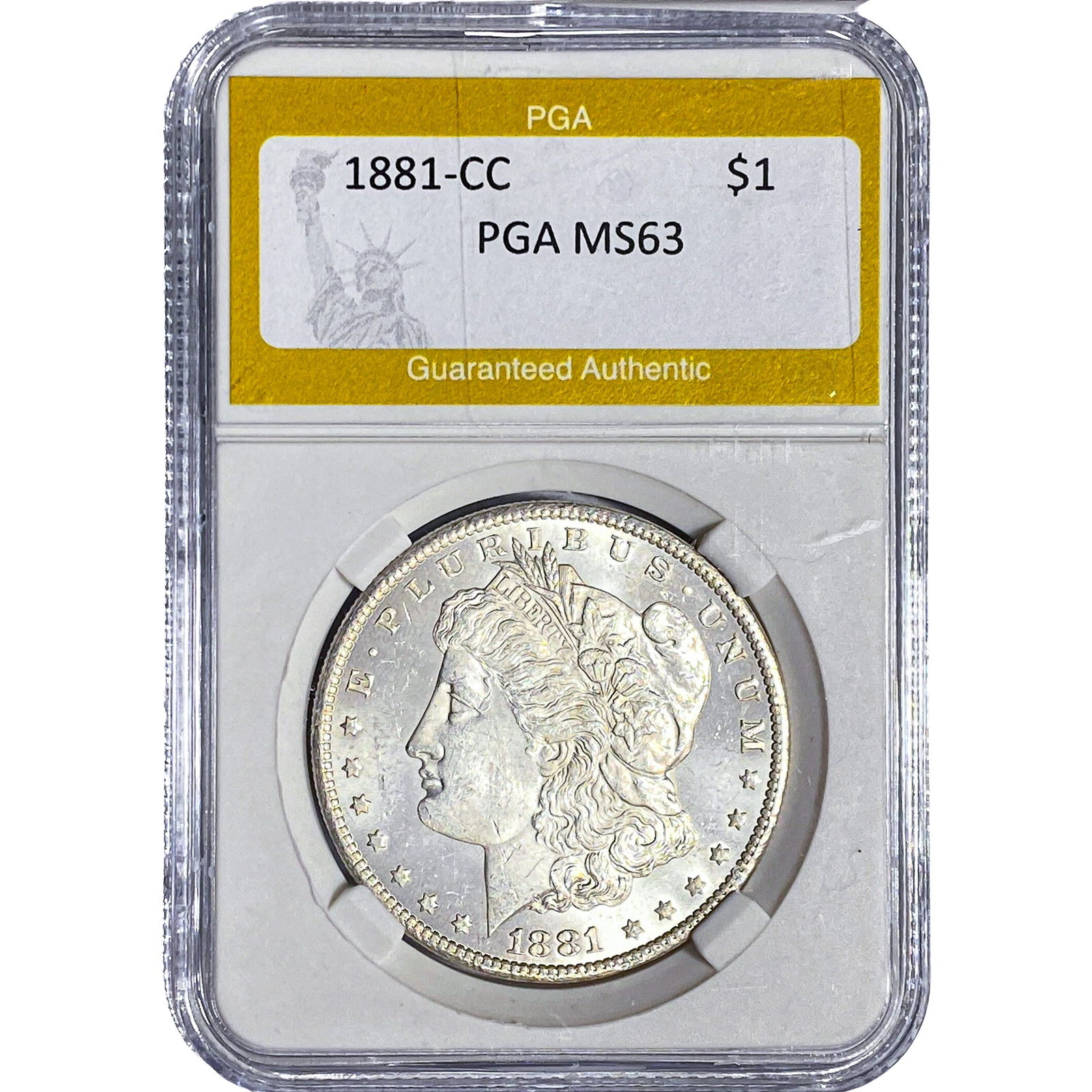 1881-CC Morgan Silver Dollar PGA MS63 (1 of 2)