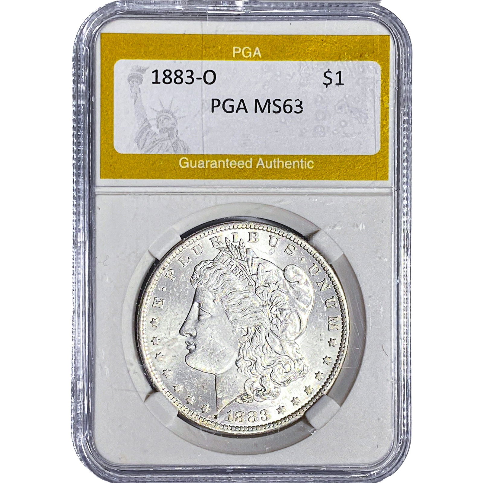 1883-O Morgan Silver Dollar PGA MS63: 1883-O Morgan Silver Dollar PGA MS63