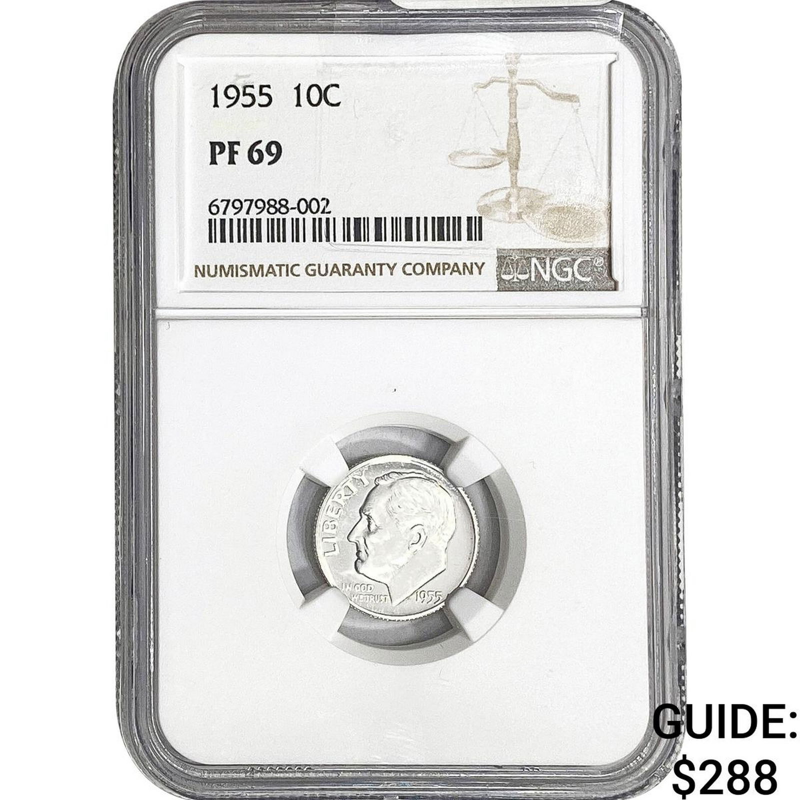 1955 Roosevelt Dime NGC PF69 (1 of 2)