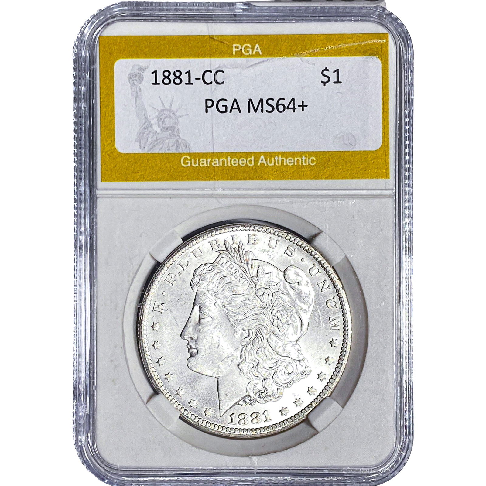 1881-CC Morgan Silver Dollar PGA MS64+ (1 of 2)