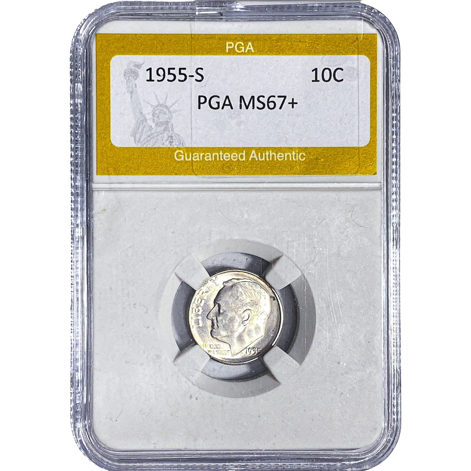 1955-S Roosevelt Dime PGA MS67+ (1 of 2)