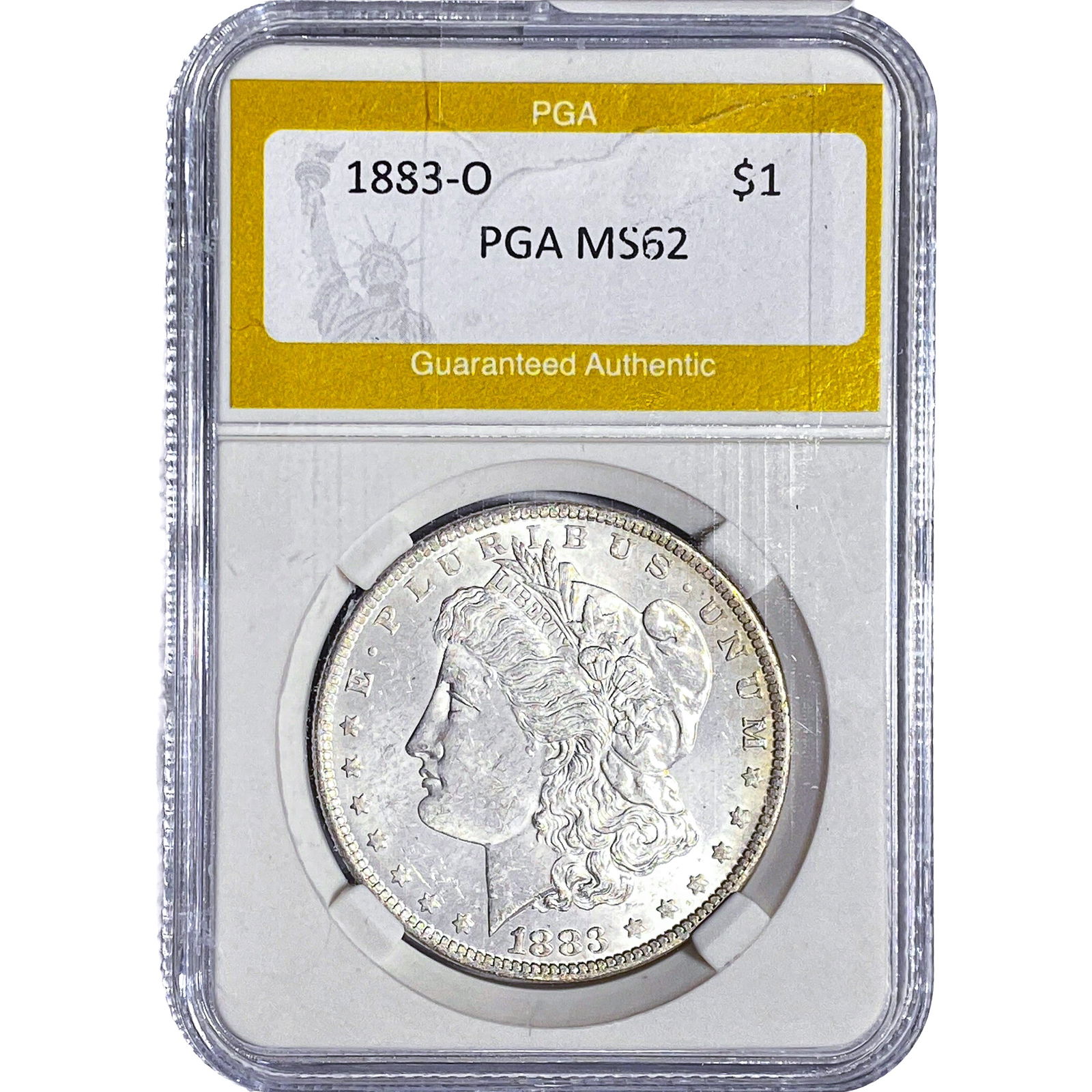 1883-O Morgan Silver Dollar PGA MS62: 1883-O Morgan Silver Dollar PGA MS62