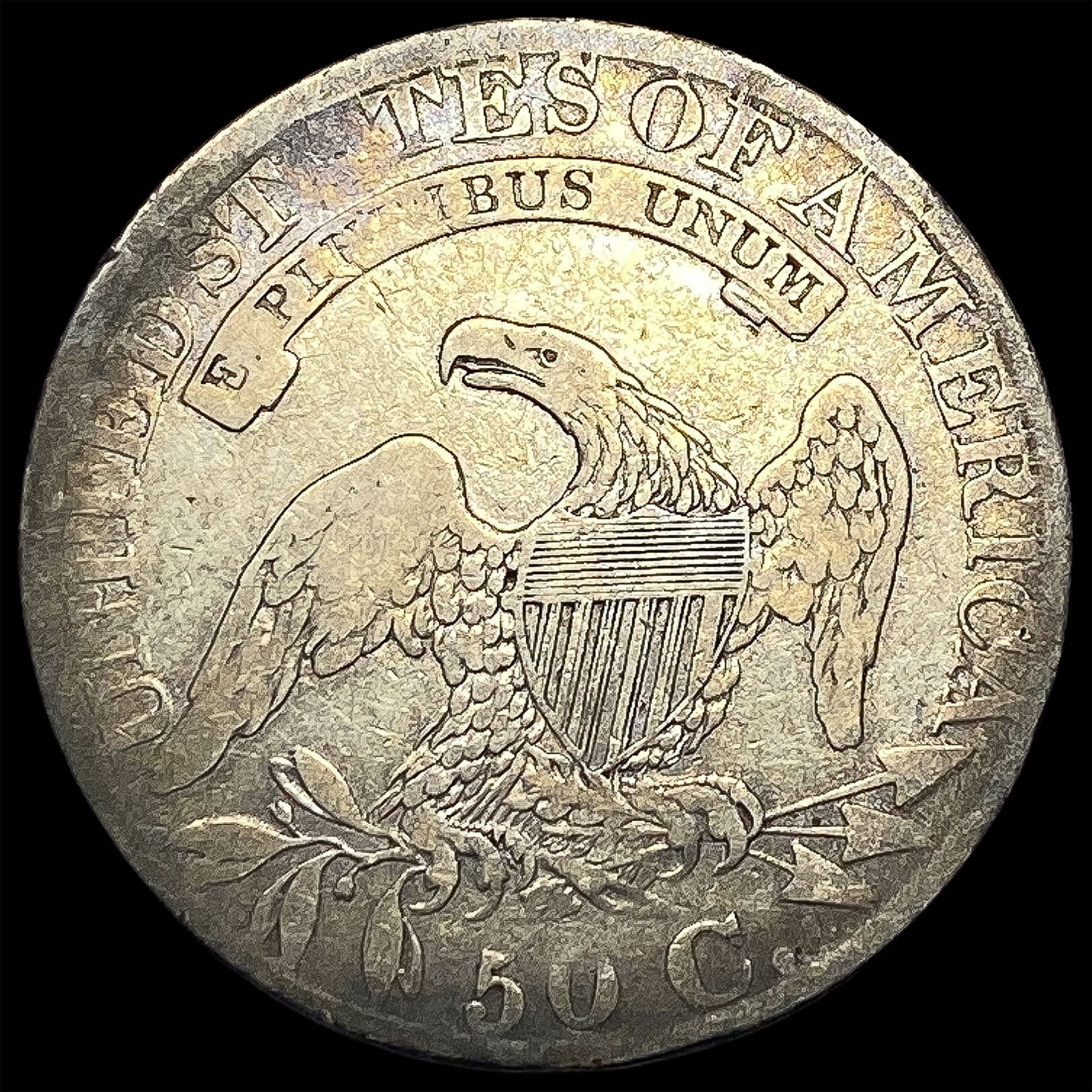 1827 Capped Bust Half Dollar NICELY CIRCULATED - 2