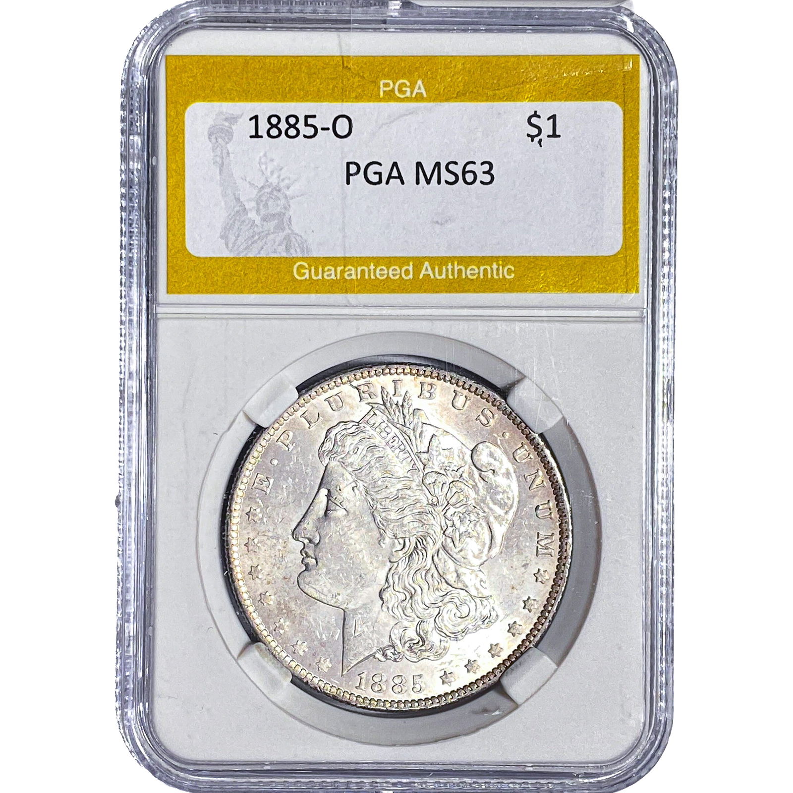 1885-O Morgan Silver Dollar PGA MS63: 1885-O Morgan Silver Dollar PGA MS63