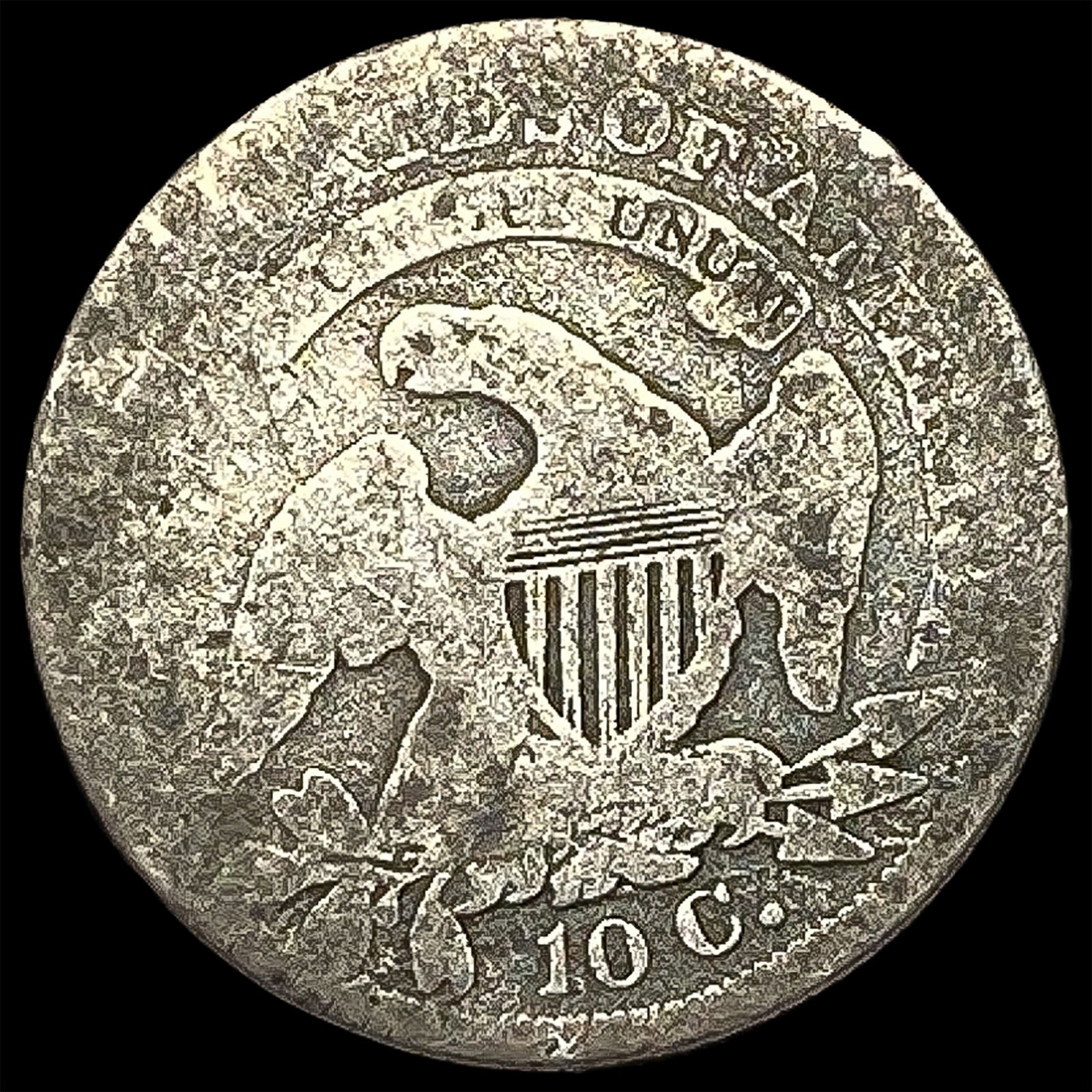 1837 Capped Bust Dime NICELY CIRCULATED - 2