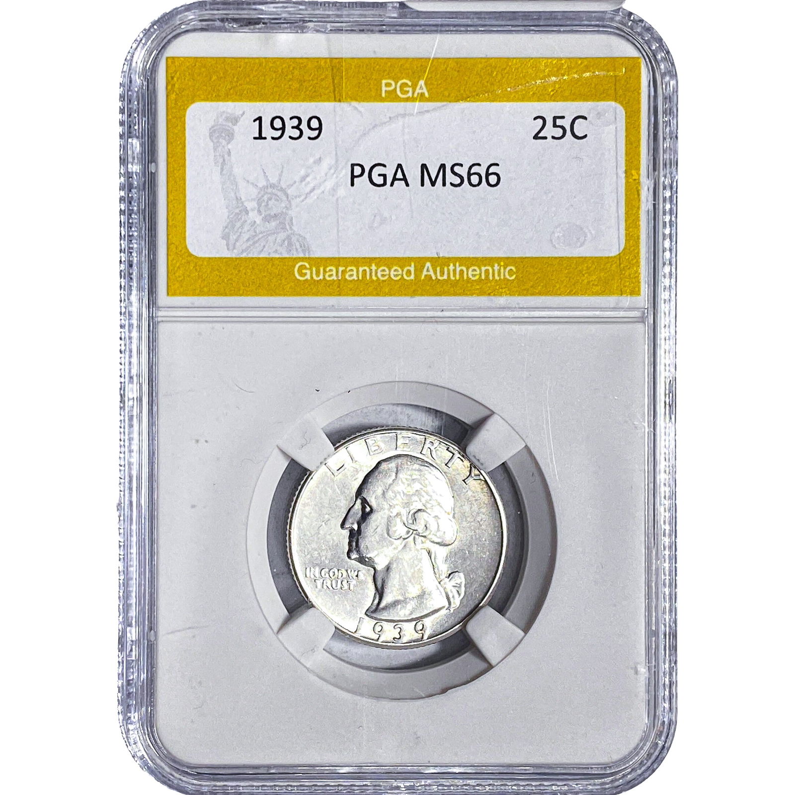 1939 Washington Silver Quarter PGA MS66: 1939 Washington Silver Quarter PGA MS66