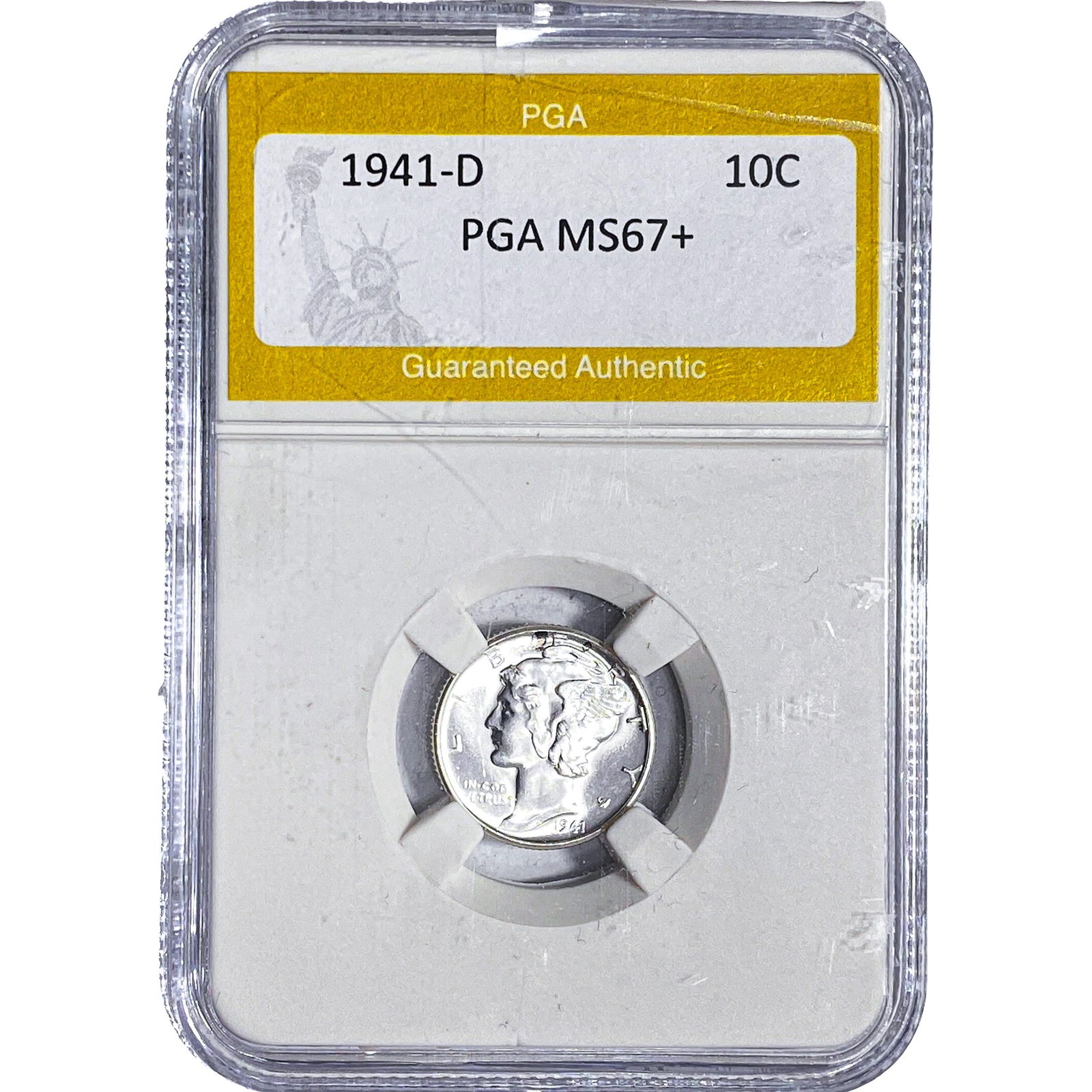 1941-D Mercury Silver Dime PGA MS67+ (1 of 2)