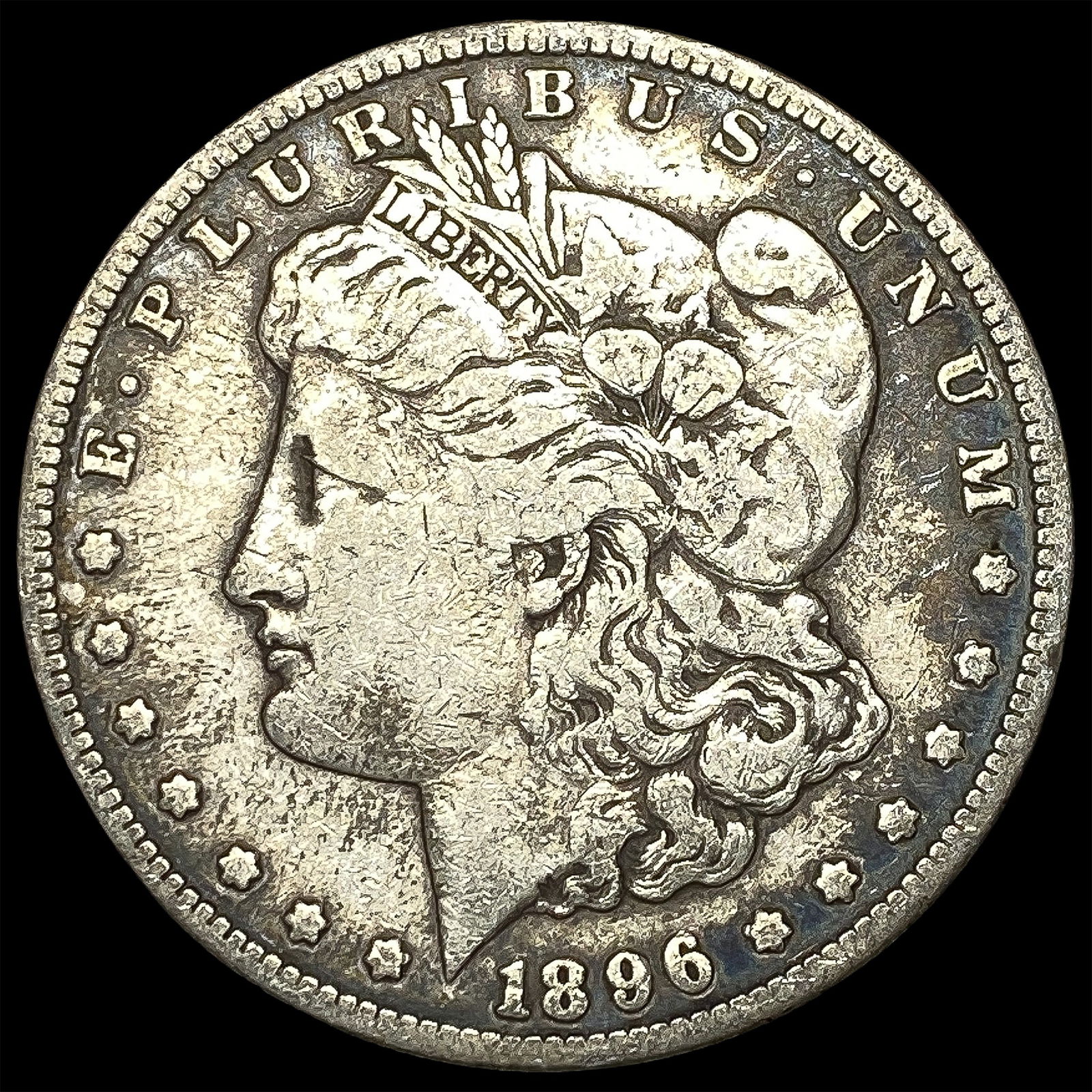 1896-S Silver Morgan Dollar LIGHTLY CIRCULATED: 1896-S Silver Morgan Dollar LIGHTLY CIRCULATED