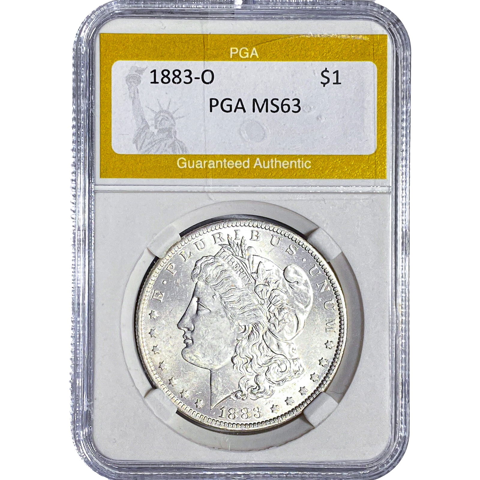 1883-O Morgan Silver Dollar PGA MS63: 1883-O Morgan Silver Dollar PGA MS63