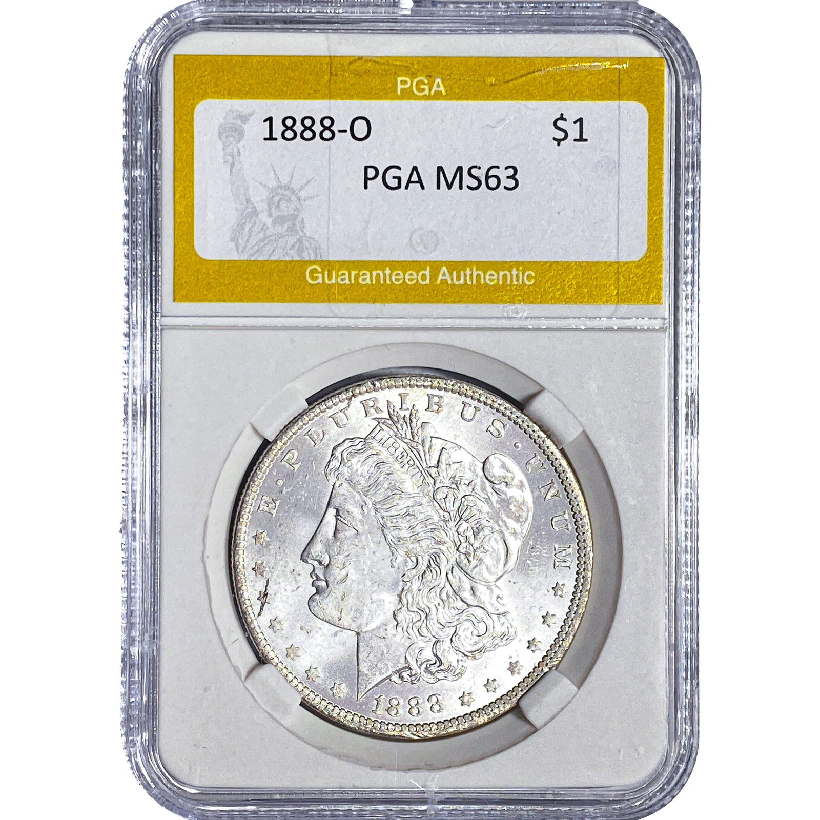 1888-O Morgan Silver Dollar PGA MS63: 1888-O Morgan Silver Dollar PGA MS63