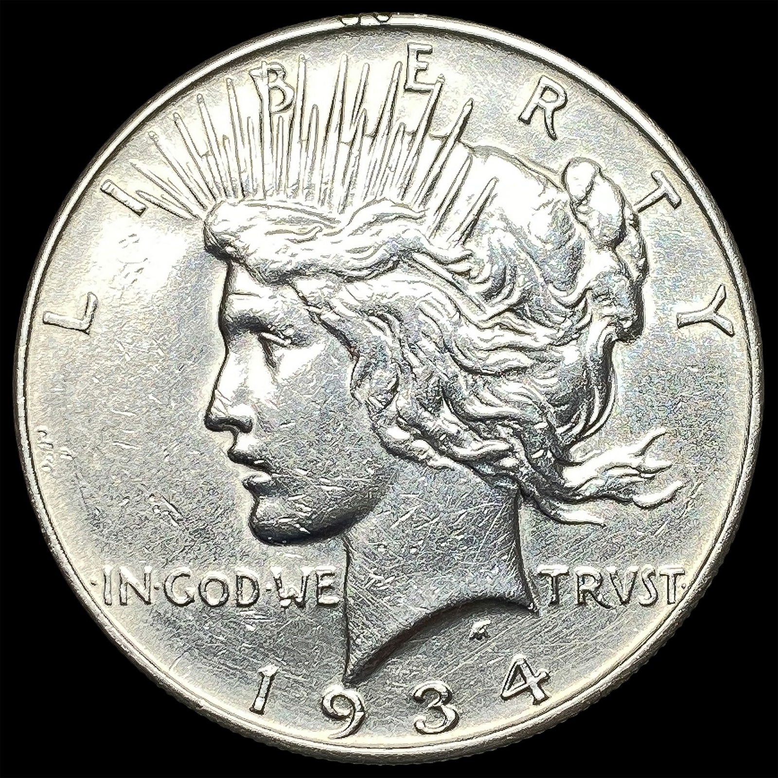 1934-D Silver Peace Dollar CLOSELY UNCIRCULATED: 1934-D Silver Peace Dollar CLOSELY UNCIRCULATED