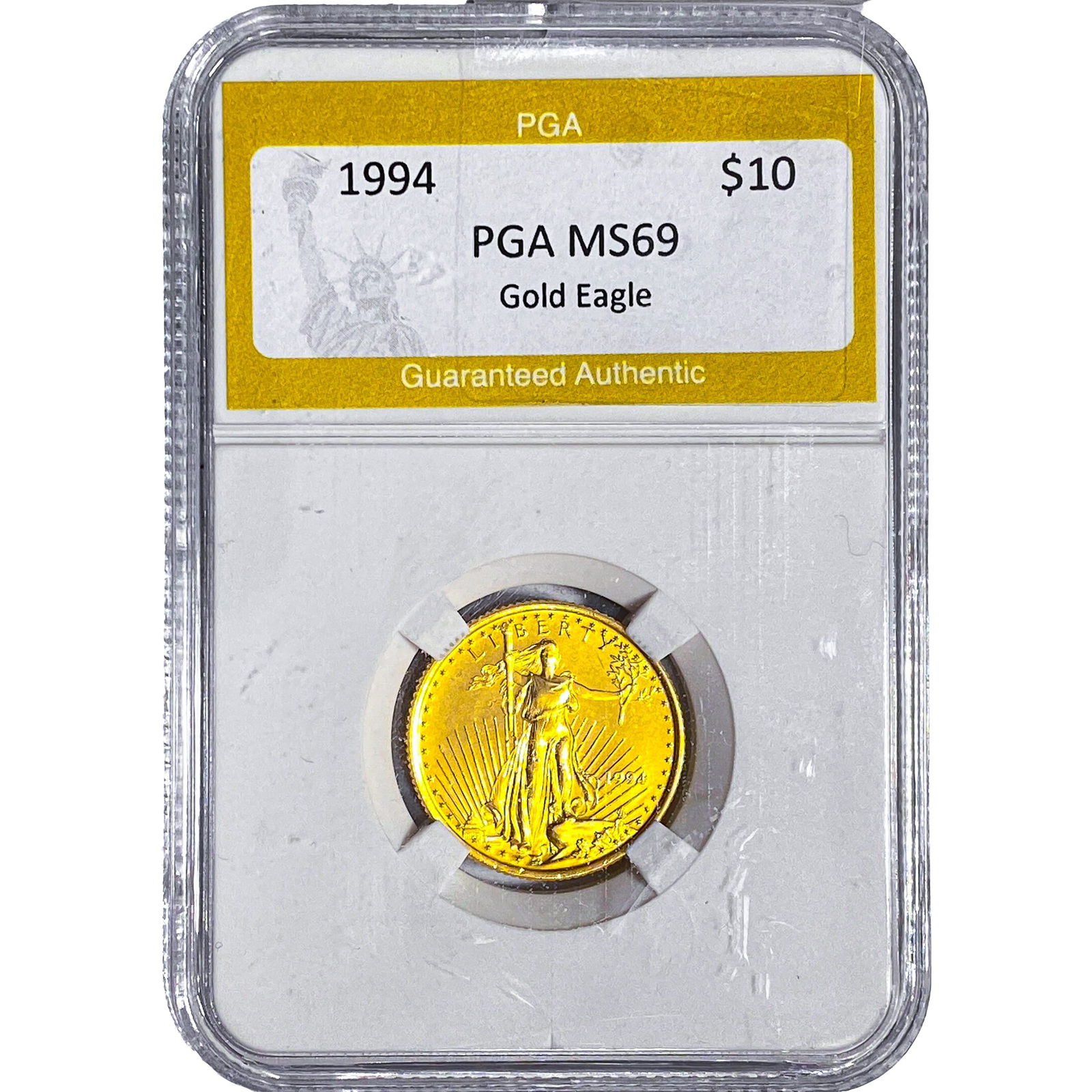 1994 1/4oz $10 Gold Eagle PGA MS69: 1994 1/4oz $10 Gold Eagle PGA MS69