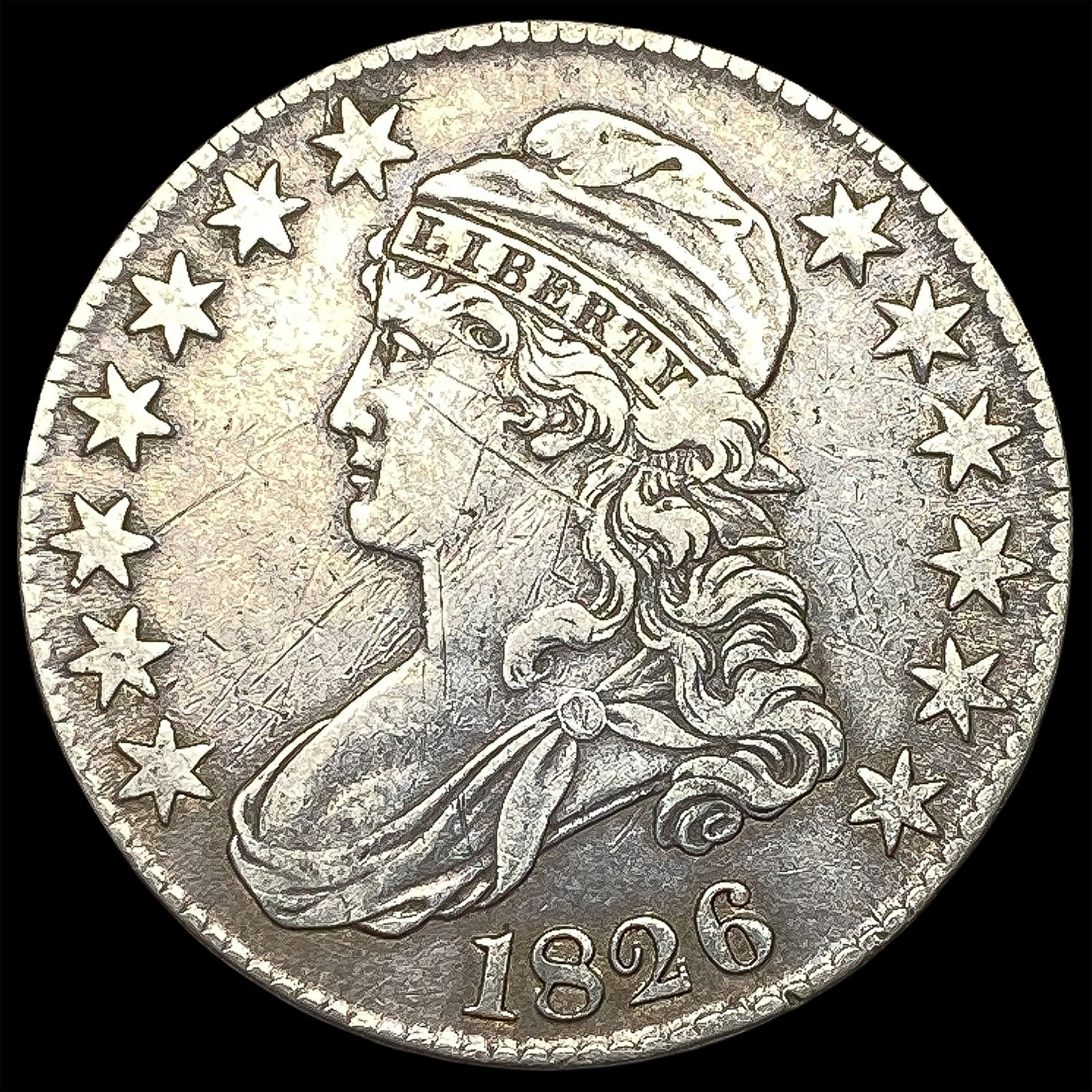 1826 Capped Bust Half Dollar HIGH GRADE (1 of 2)