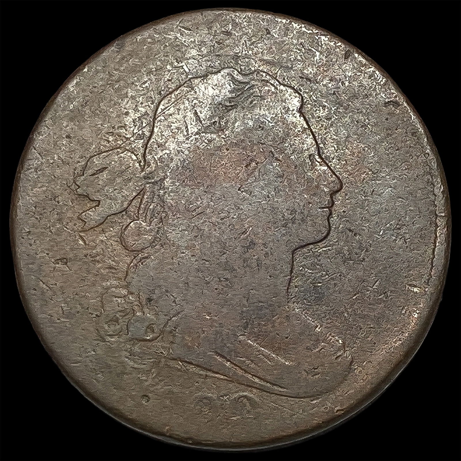 1800 Draped Bust Large Cent NICELY CIRCULATED: 1800 Draped Bust Large Cent NICELY CIRCULATED