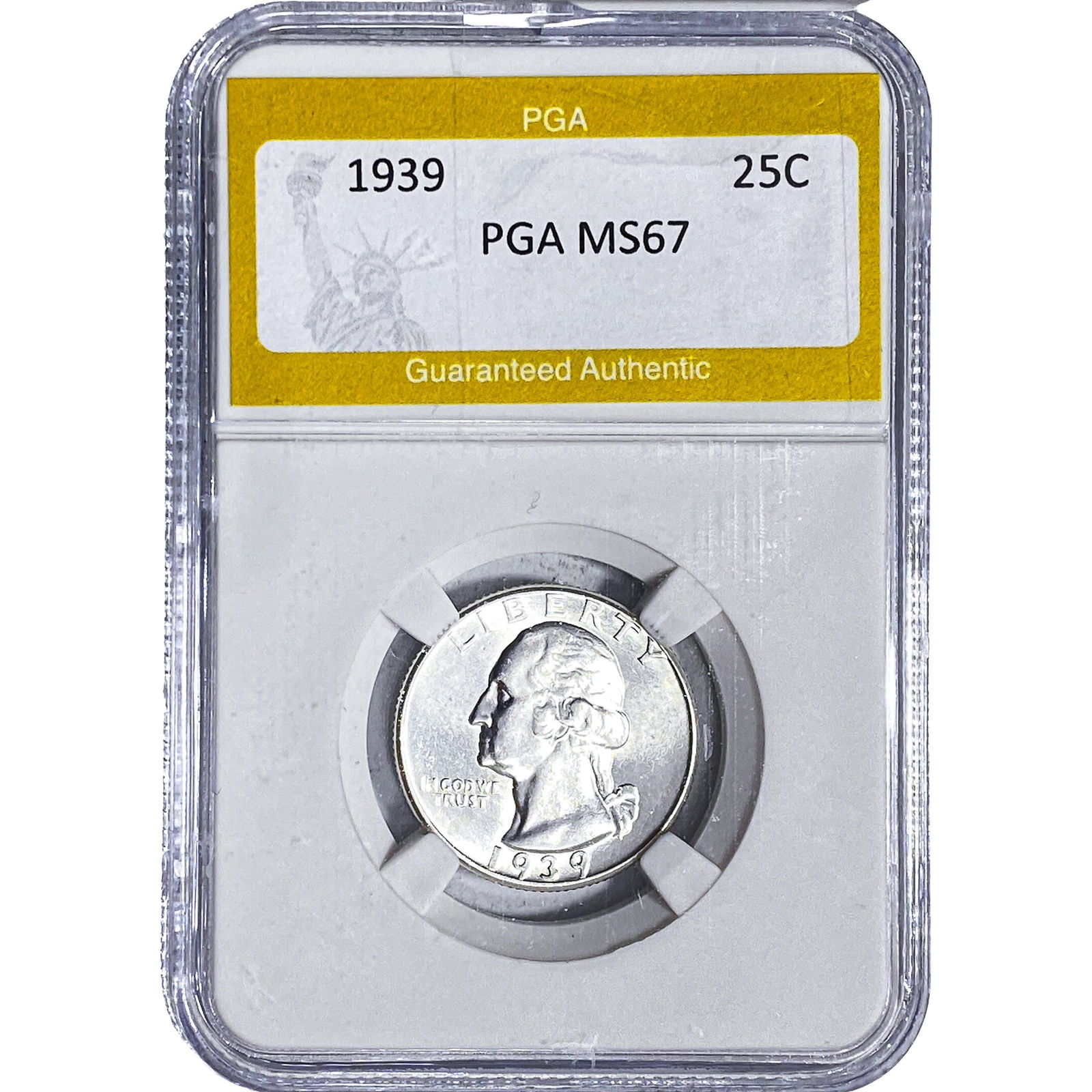 1939 Washington Silver Quarter PGA MS67: 1939 Washington Silver Quarter PGA MS67