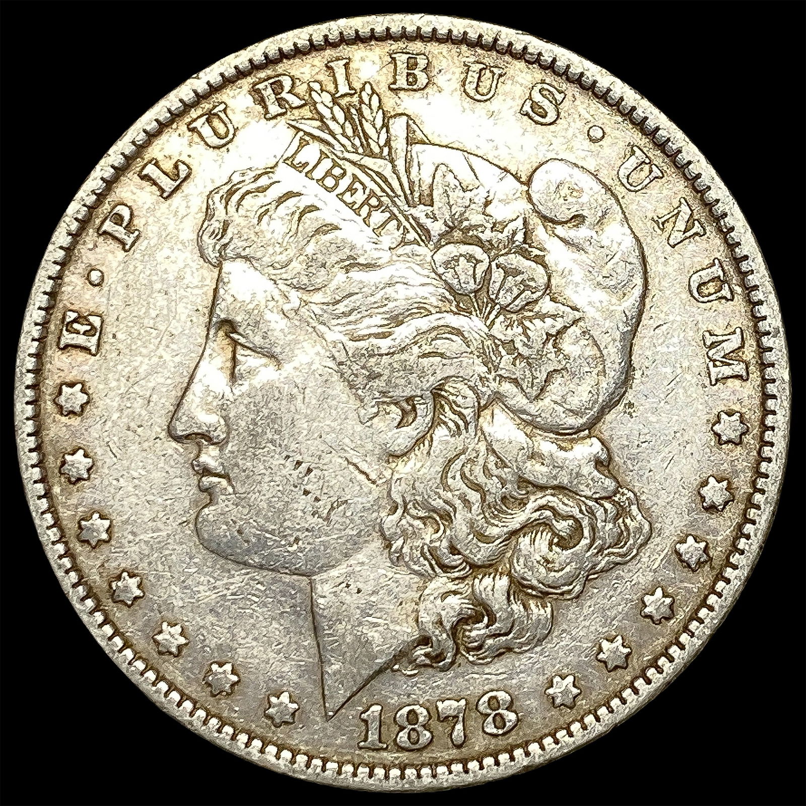 1878 Rev 79 Silver Morgan Dollar NEARLY UNCIRCULATED: 1878 Rev 79 Silver Morgan Dollar NEARLY UNCIRCULATED