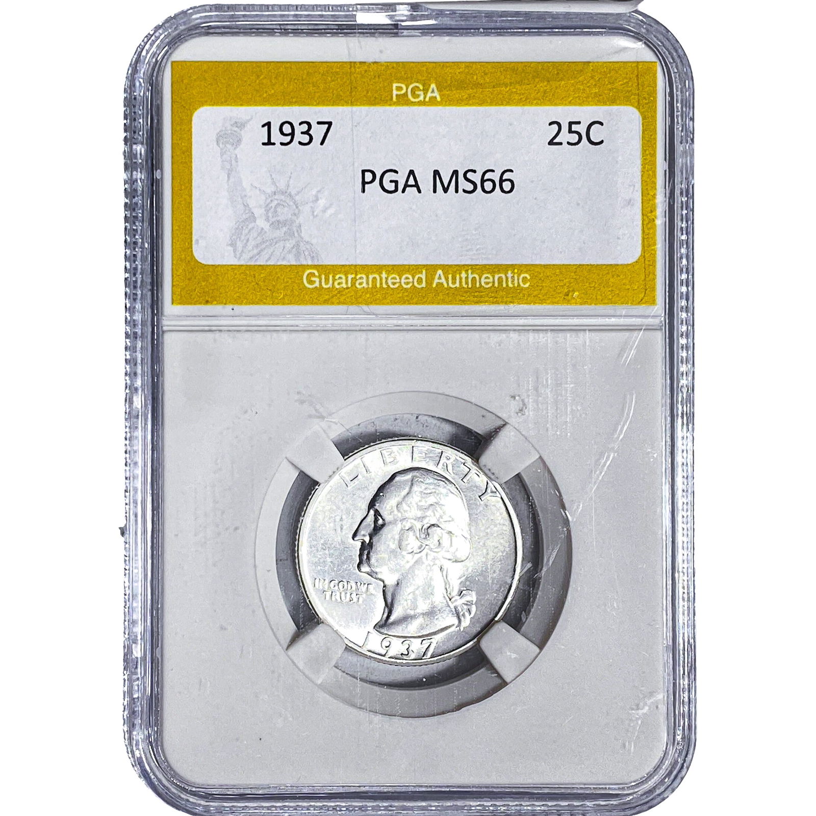 1937 Washington Silver Quarter PGA MS66: 1937 Washington Silver Quarter PGA MS66