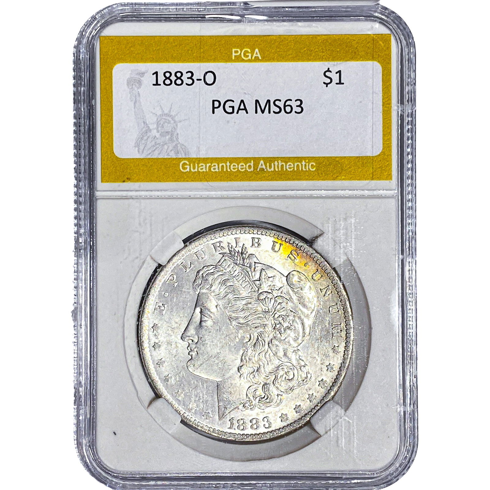 1883-O Morgan Silver Dollar PGA MS63: 1883-O Morgan Silver Dollar PGA MS63