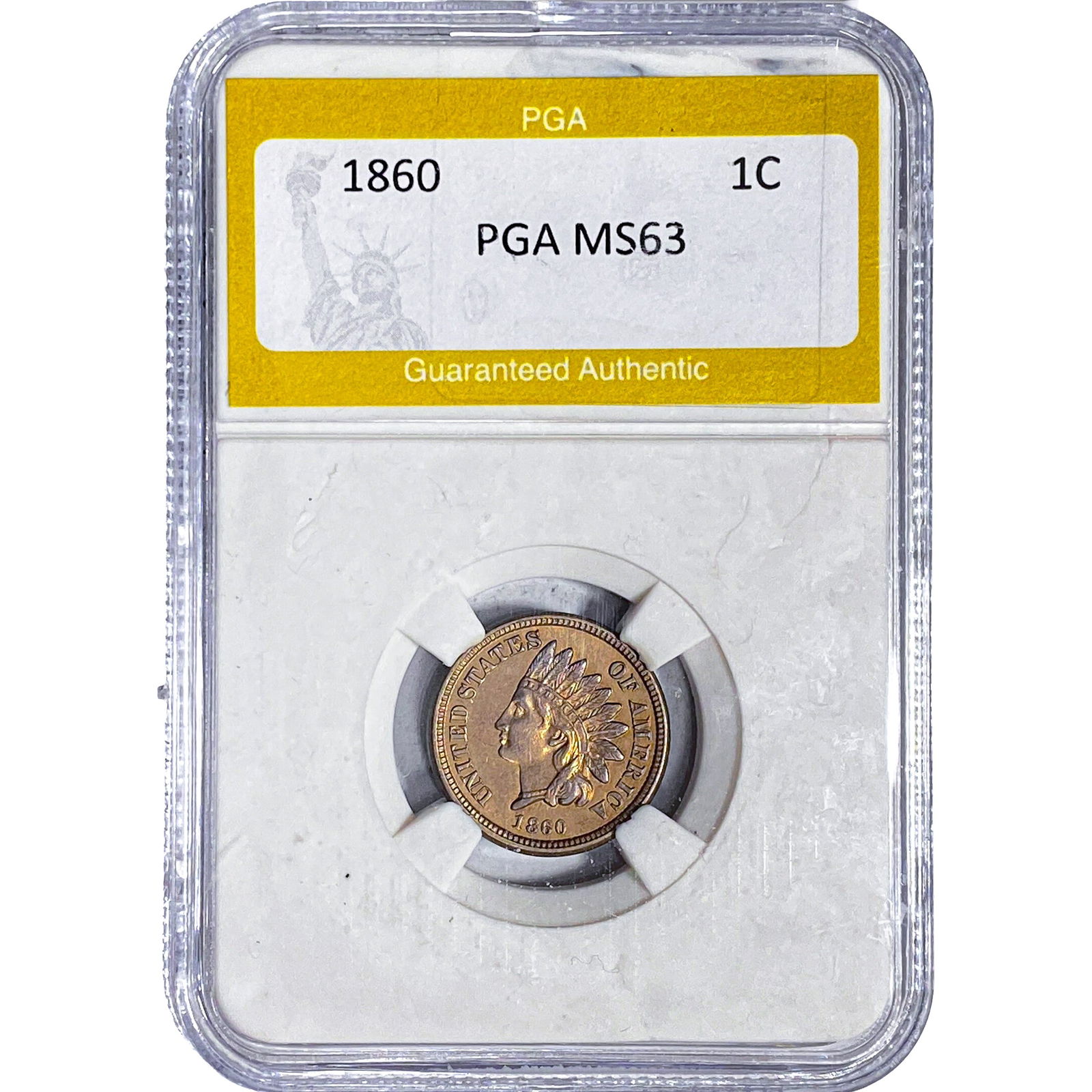 1860 Indian Head Cent PGA MS63 (1 of 2)