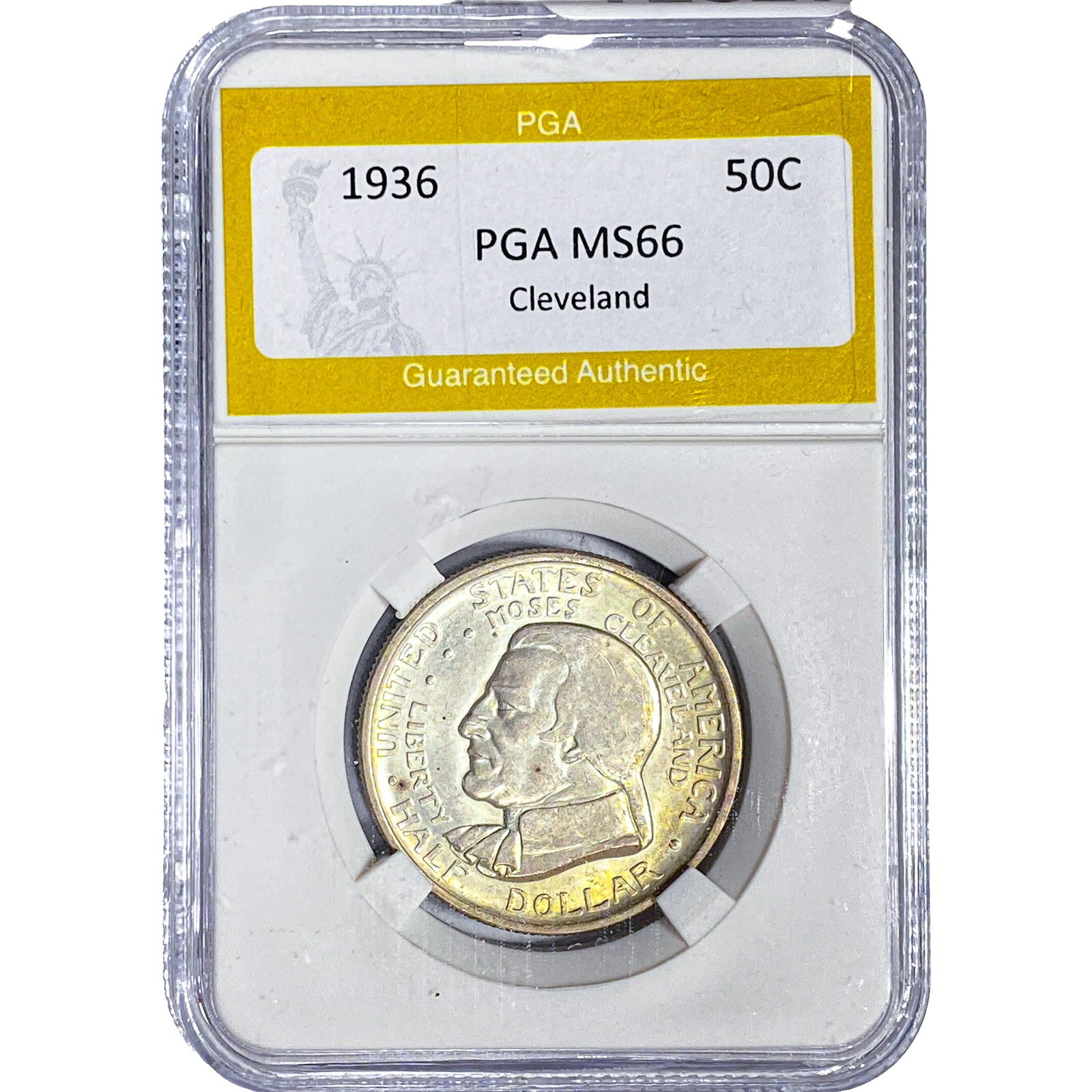 1936 Cleveland Half Dollar PGA MS66: 1936 Cleveland Half Dollar PGA MS66