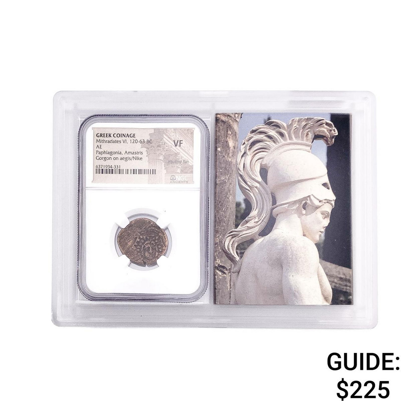 Paphlagonia Amastris Mithridates VI 120-63 B.C AE NGC VF: Paphlagonia Amastris Mithridates VI 120-63 B.C AE NGC VF