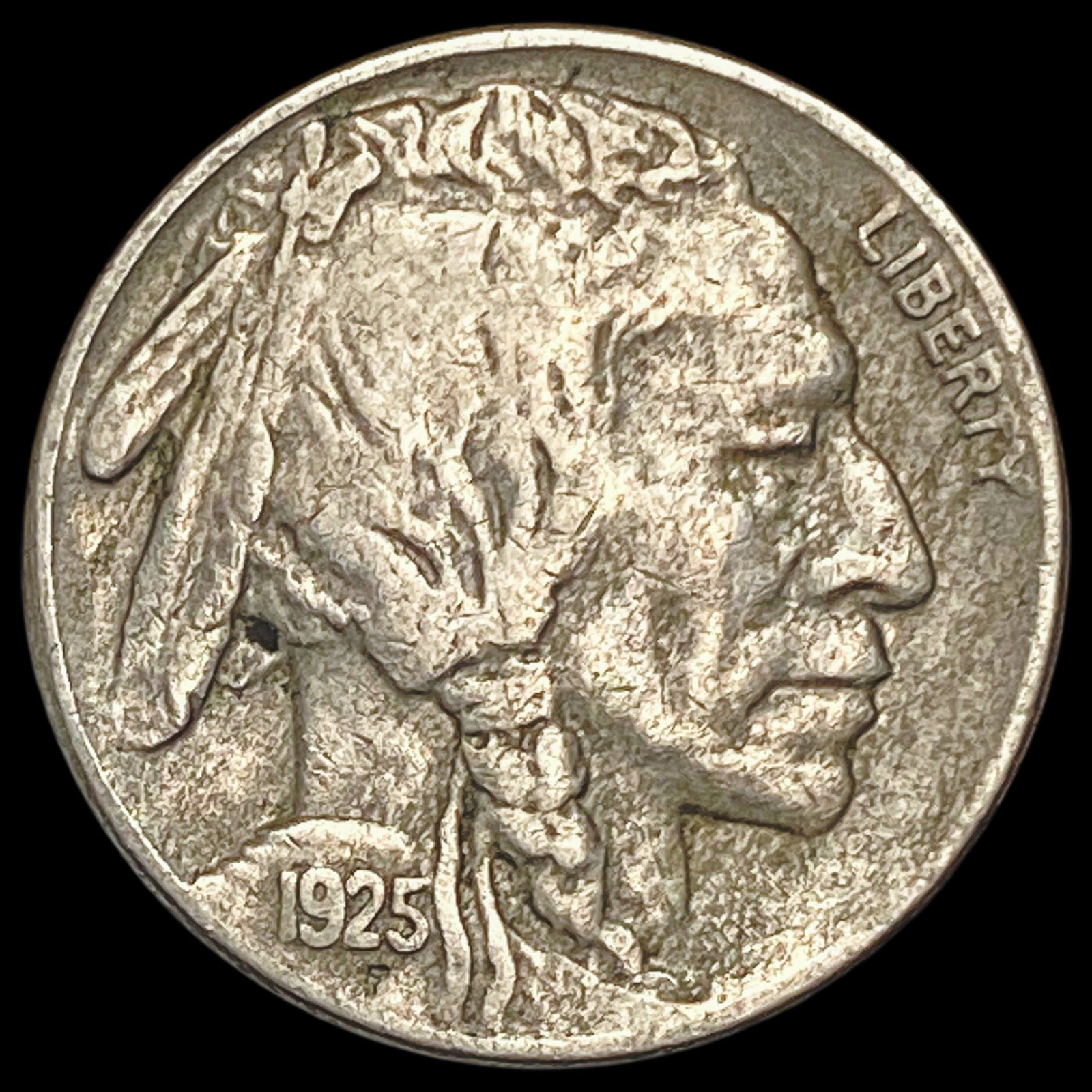 1925-S Buffalo Nickel CLOSELY UNCIRCULATED (1 of 2)