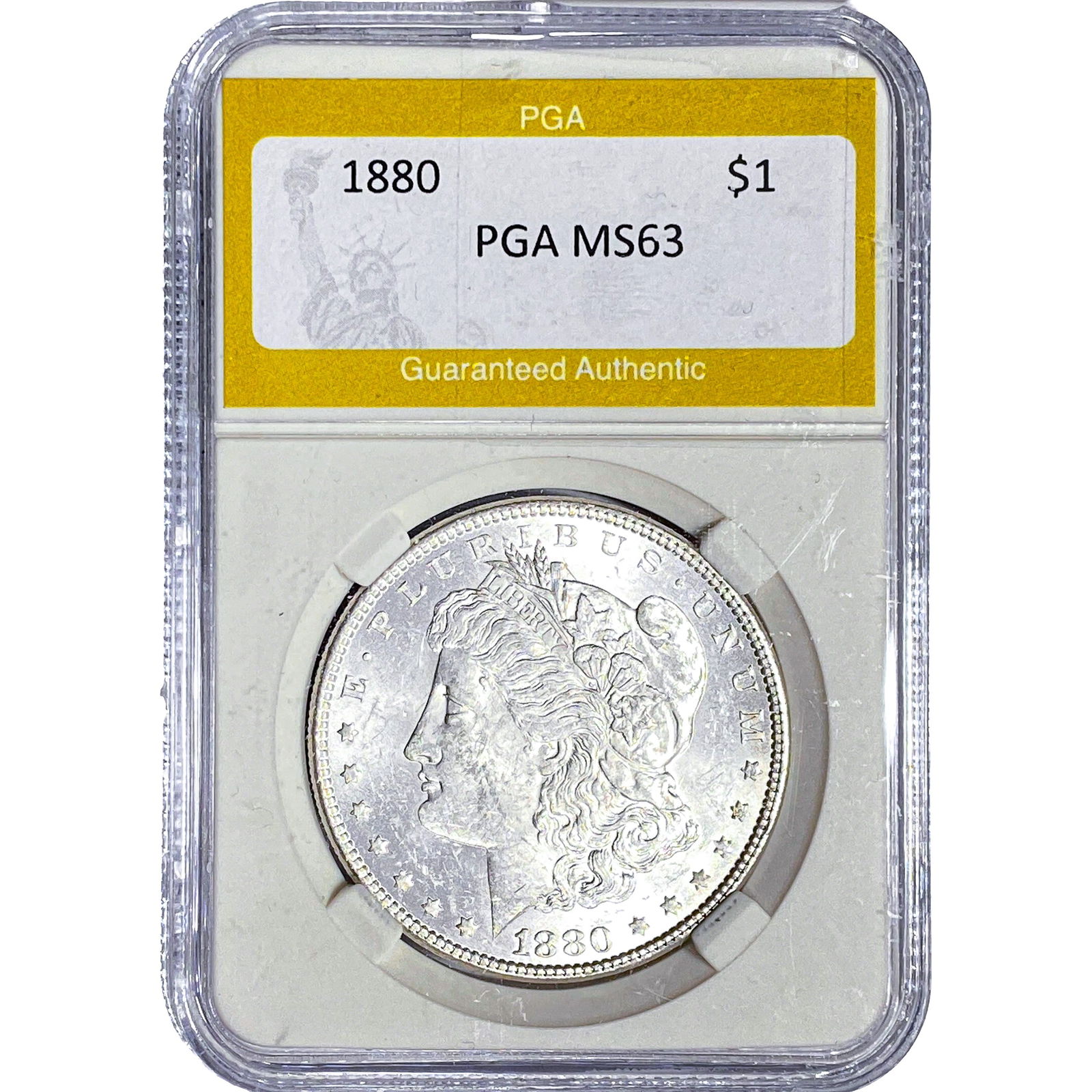 1880 Morgan Silver Dollar PGA MS63 (1 of 2)
