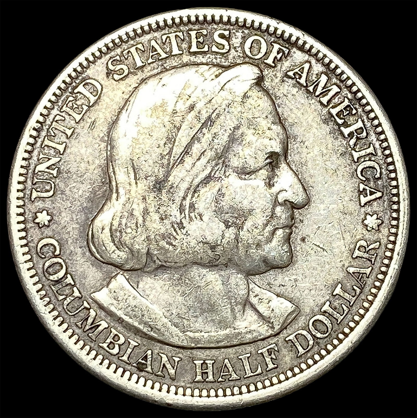 1893 Silver Columbian Expo Half Dollar NEARLY UNCIRCULATED (1 of 2)