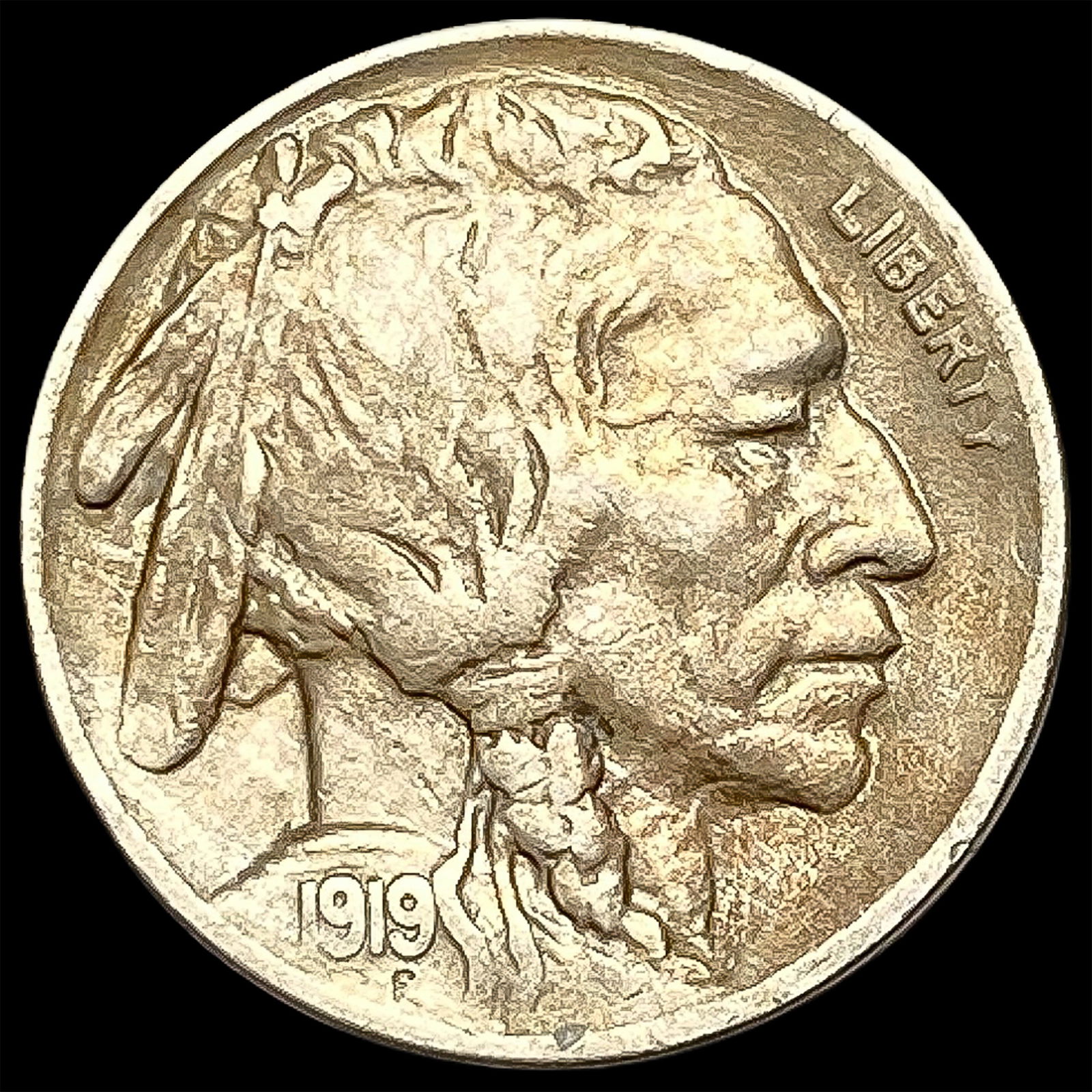 1919-S Buffalo Nickel NEARLY UNCIRCULATED (1 of 2)