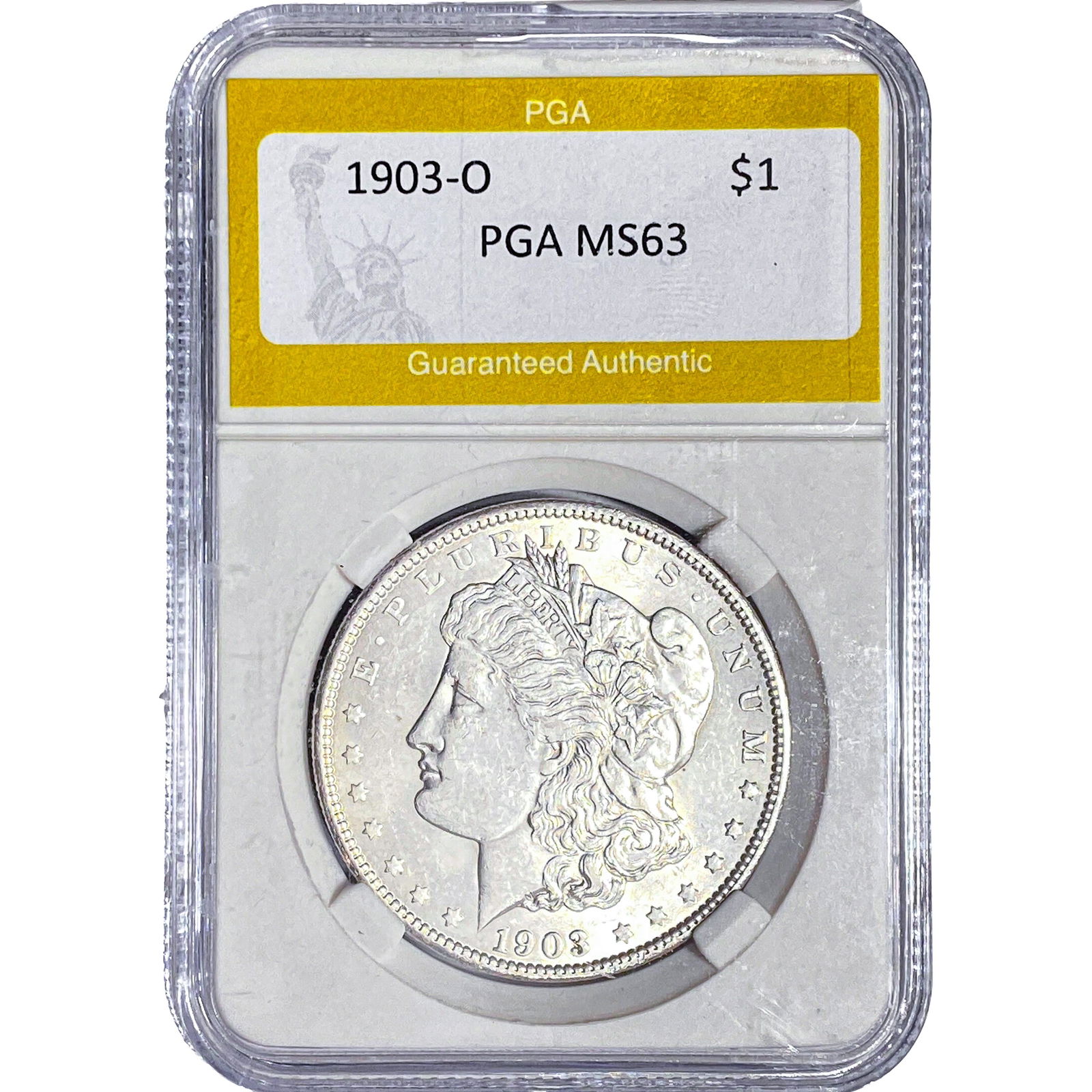 1903-O Morgan Silver Dollar PGA MS63: 1903-O Morgan Silver Dollar PGA MS63
