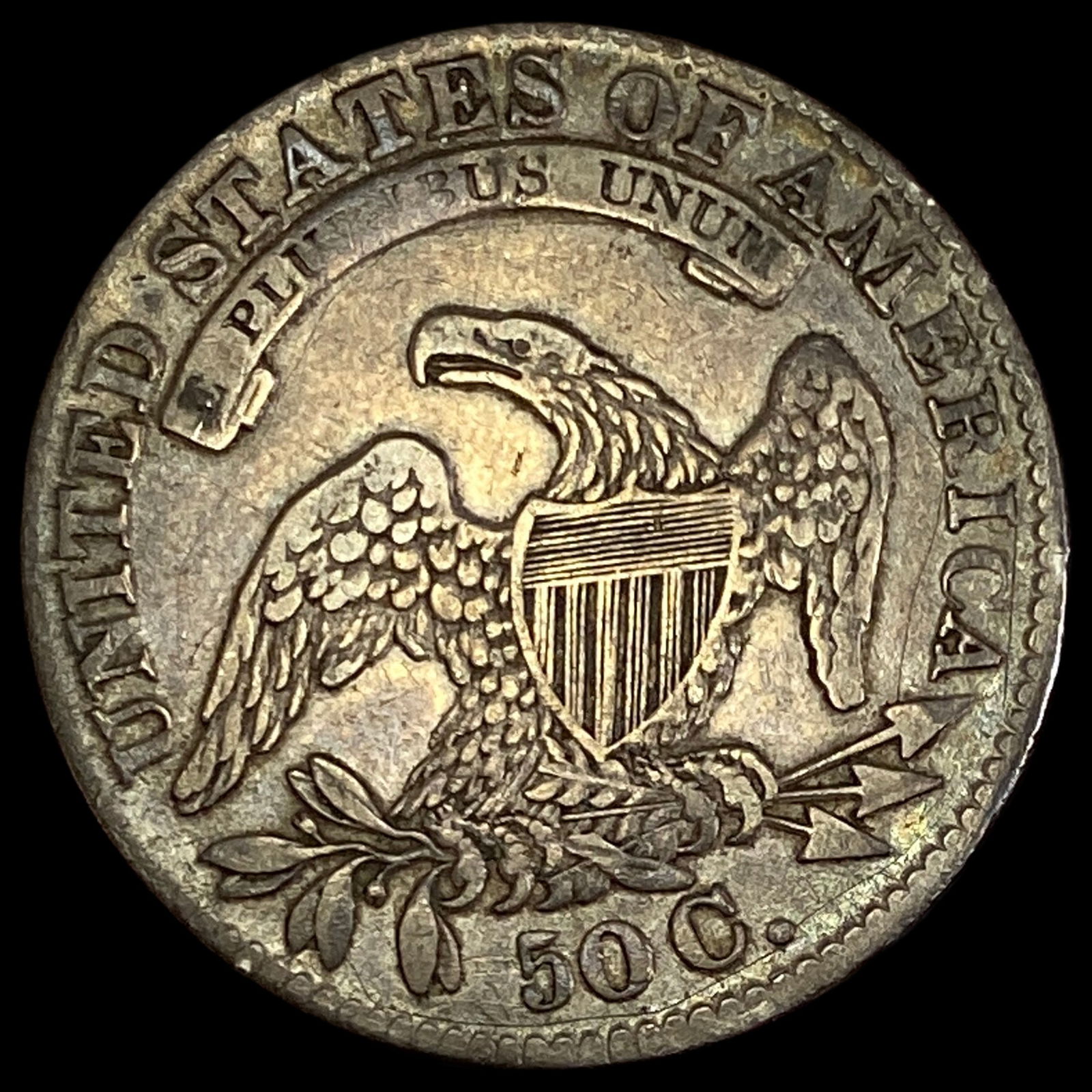 1833 Capped Bust Half Dollar LIGHTLY CIRCULATED - 2