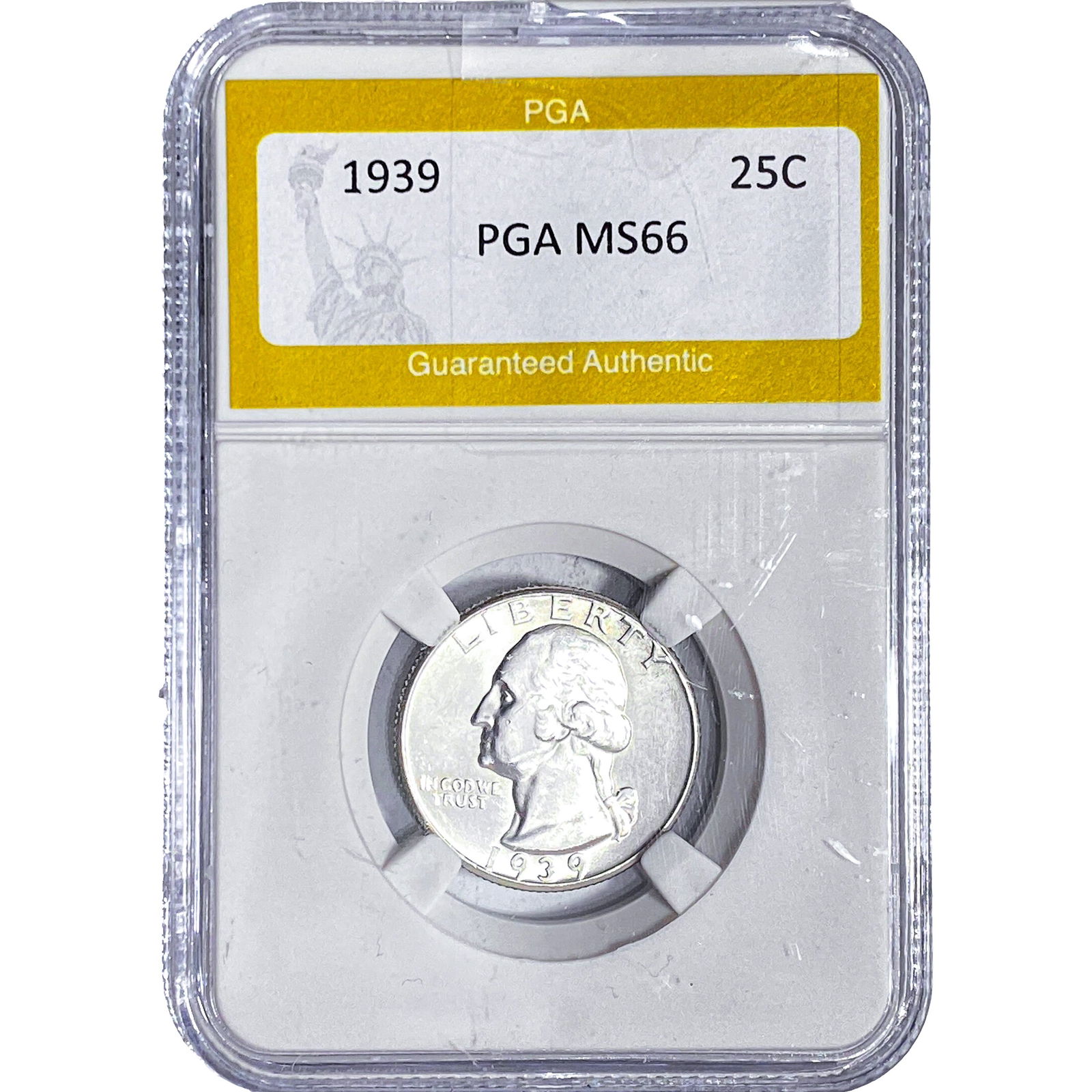 1939 Washington Silver Quarter PGA MS66: 1939 Washington Silver Quarter PGA MS66